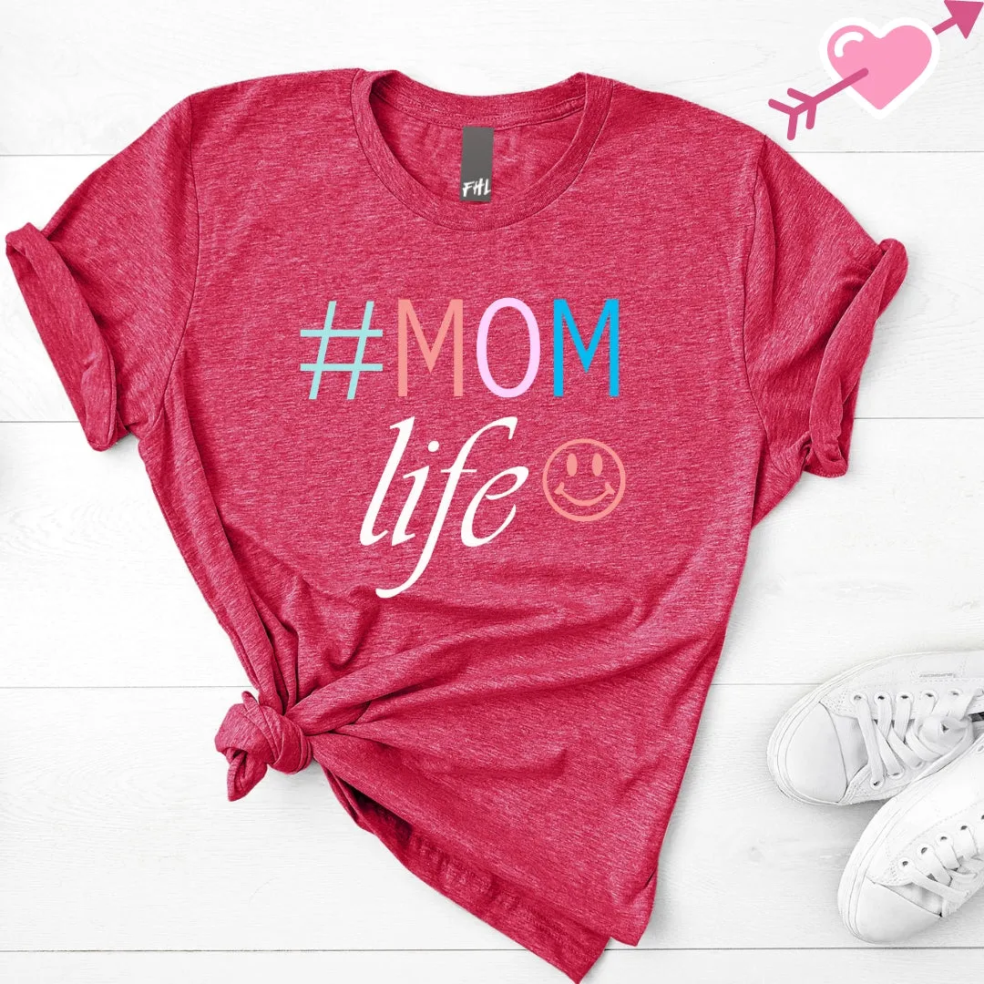 # MOM life Smile Cotton T-Shirt