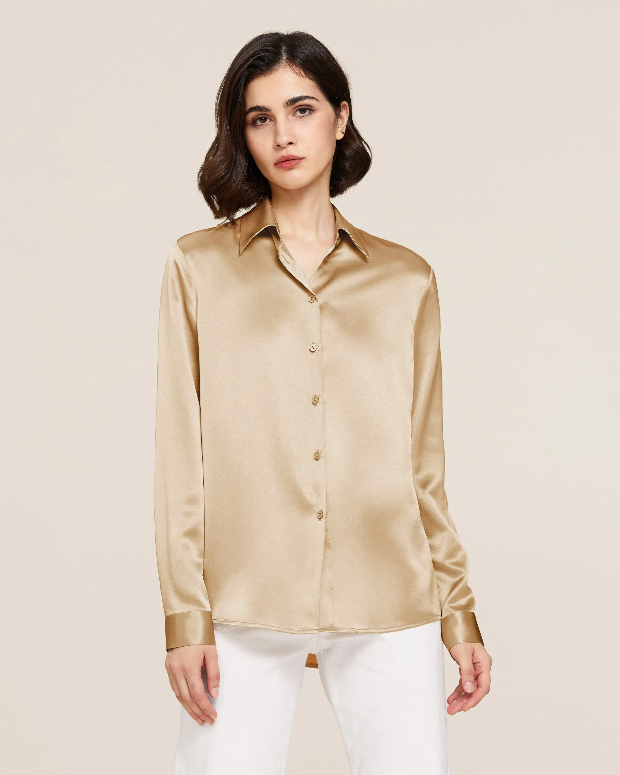 22MM Basic Versatile Silk Shirt