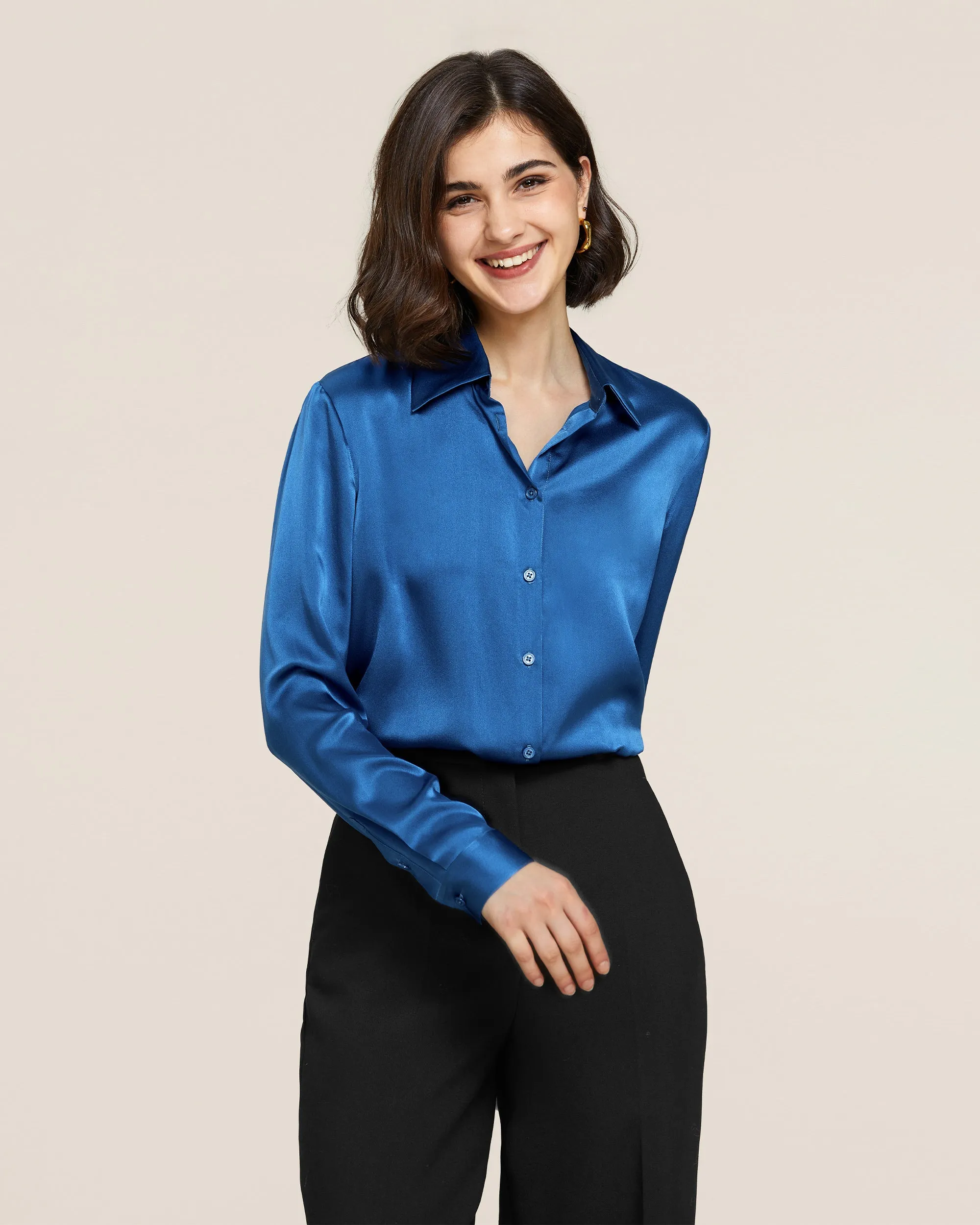 22MM Basic Versatile Silk Shirt