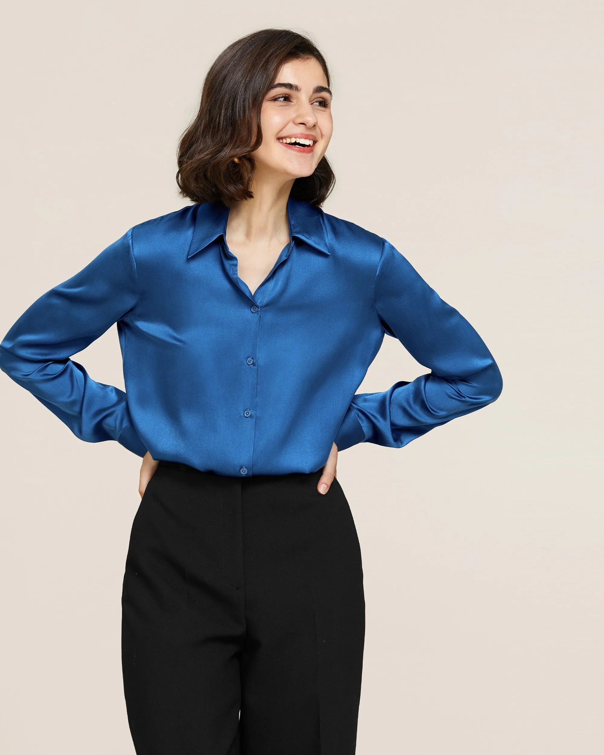 22MM Basic Versatile Silk Shirt