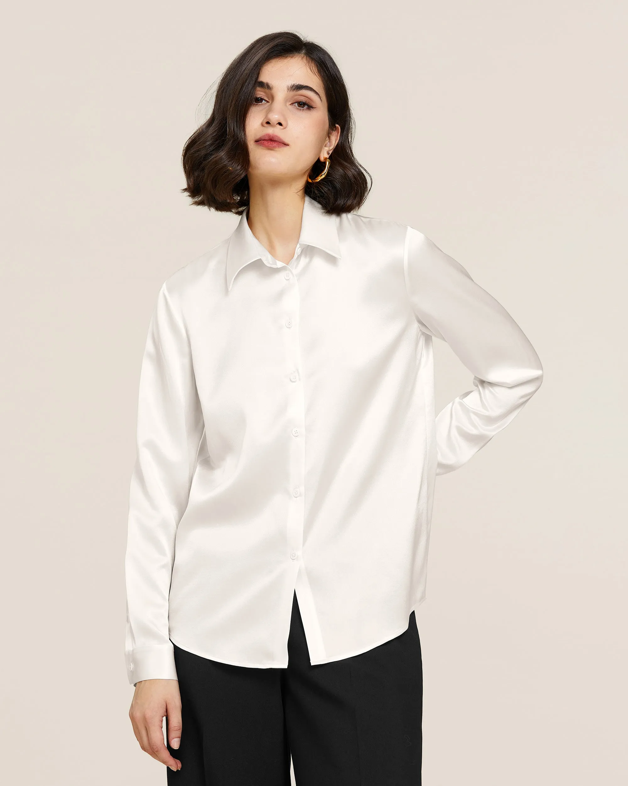 22MM Basic Versatile Silk Shirt