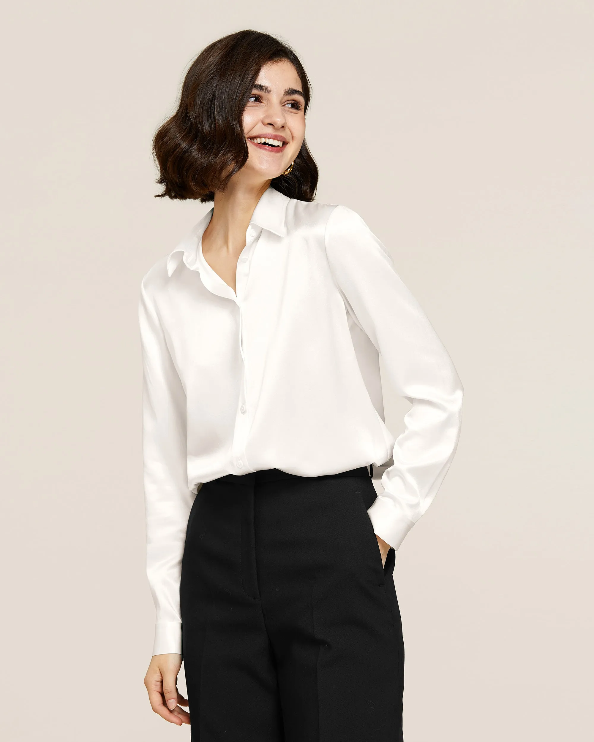 22MM Basic Versatile Silk Shirt