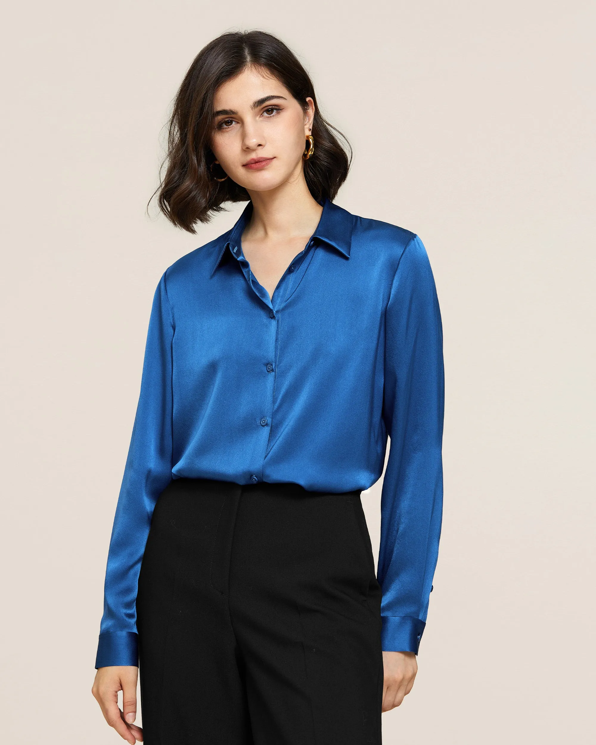 22MM Basic Versatile Silk Shirt