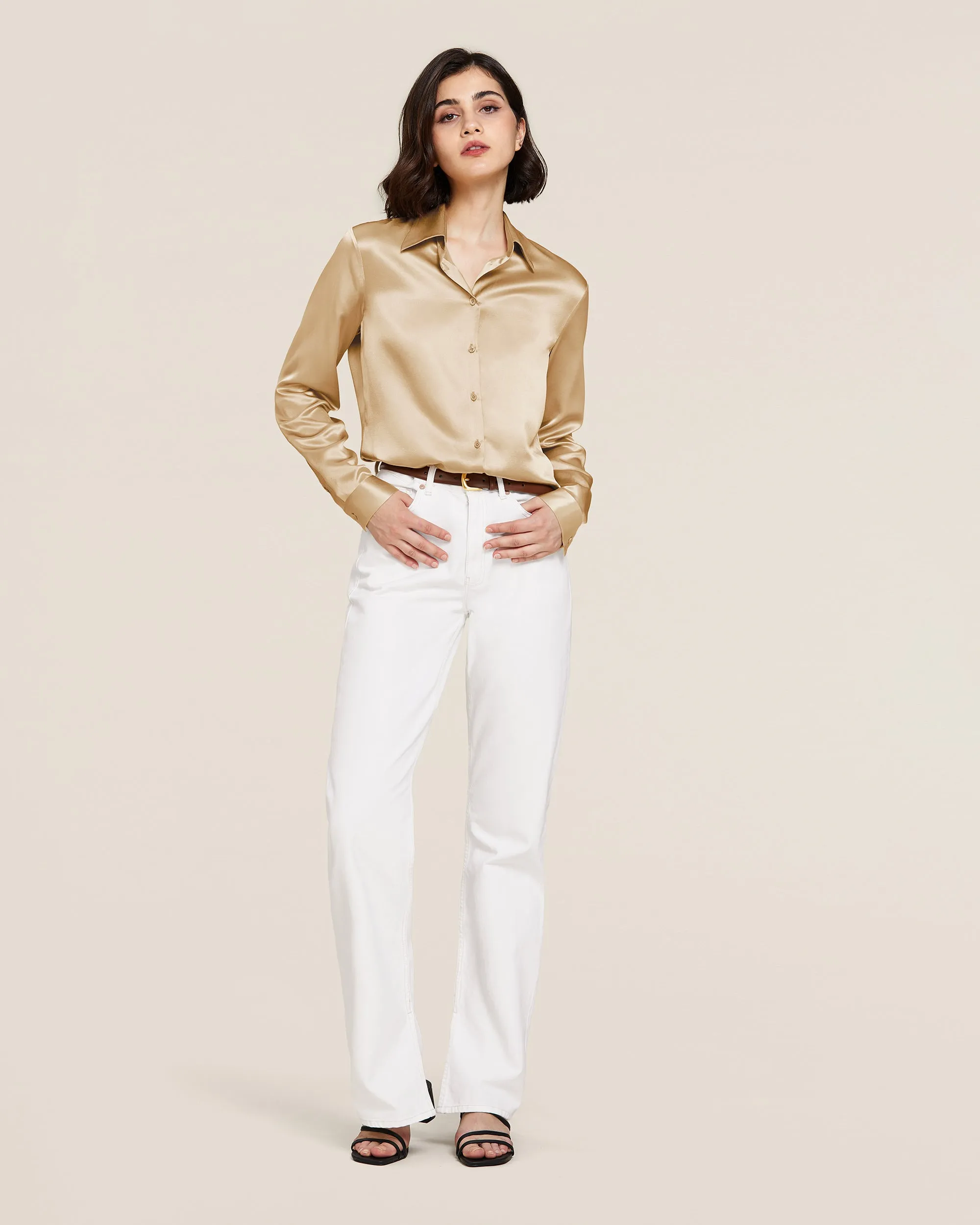 22MM Basic Versatile Silk Shirt