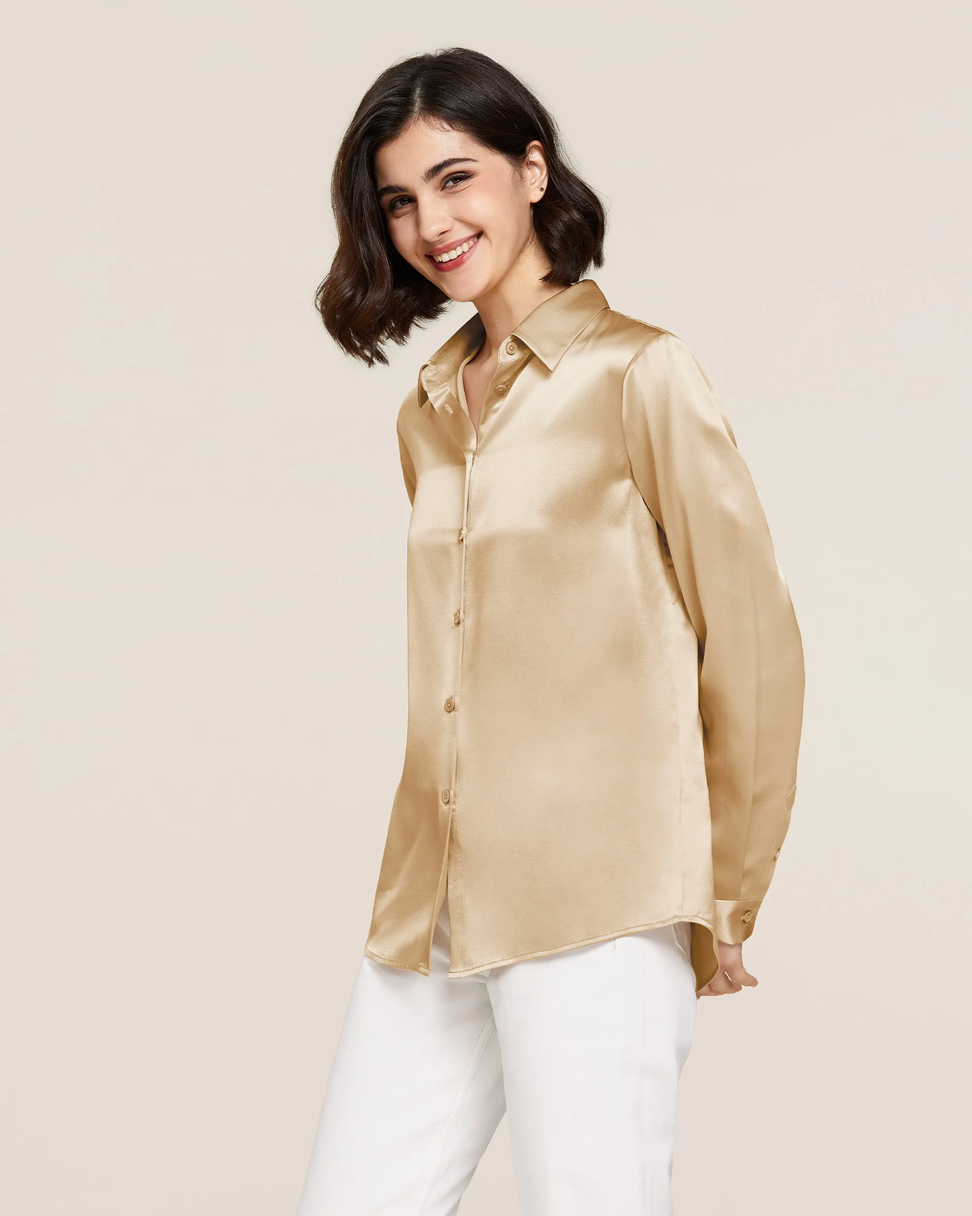 22MM Basic Versatile Silk Shirt