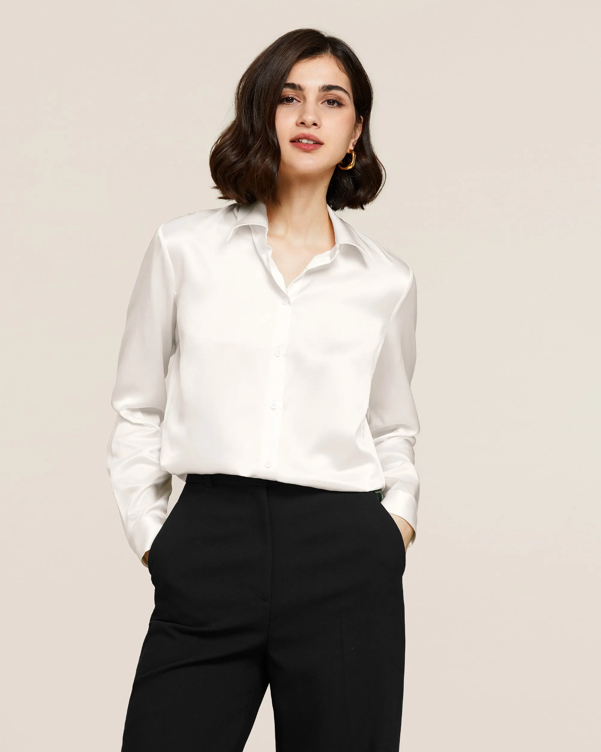 22MM Basic Versatile Silk Shirt