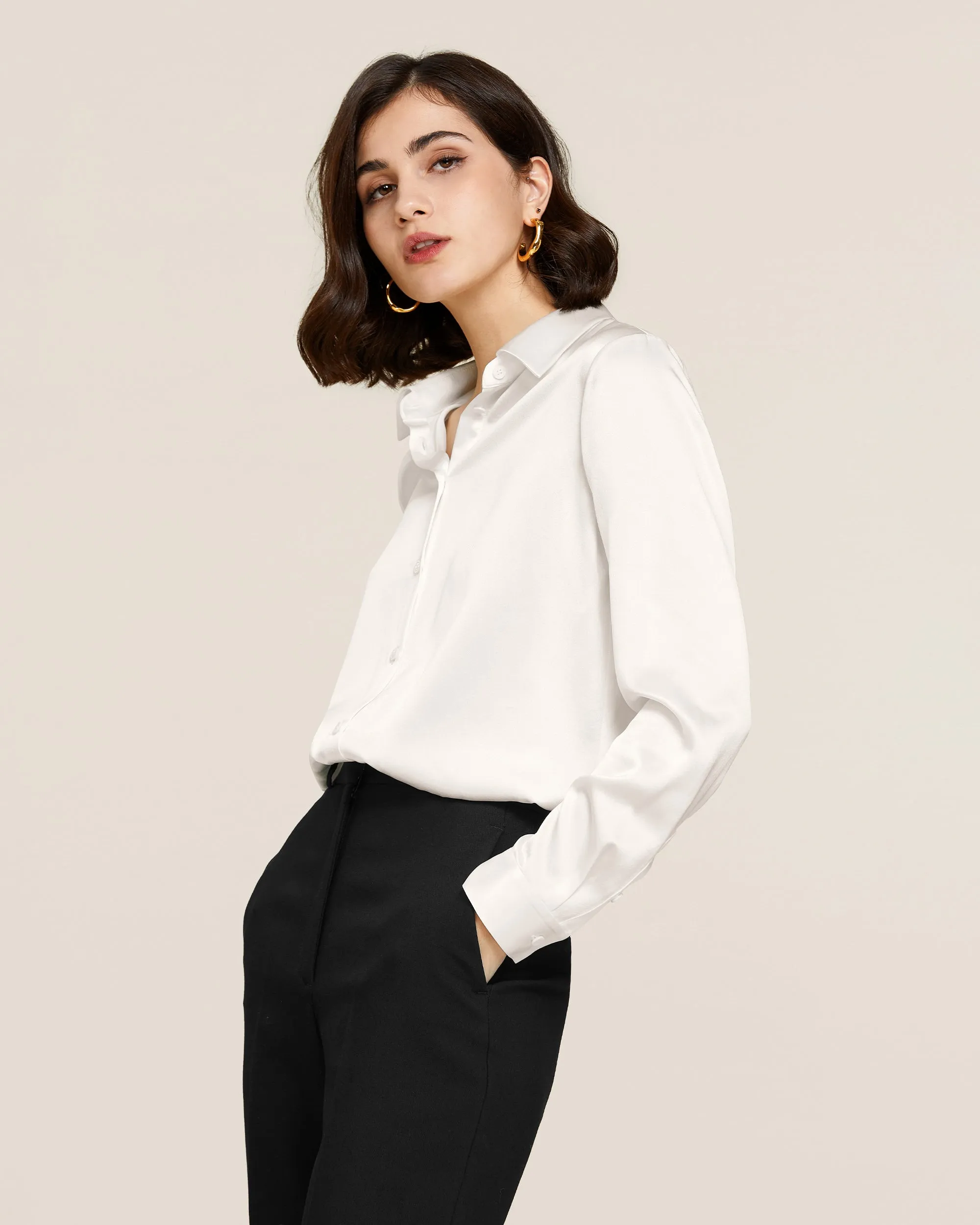 22MM Basic Versatile Silk Shirt