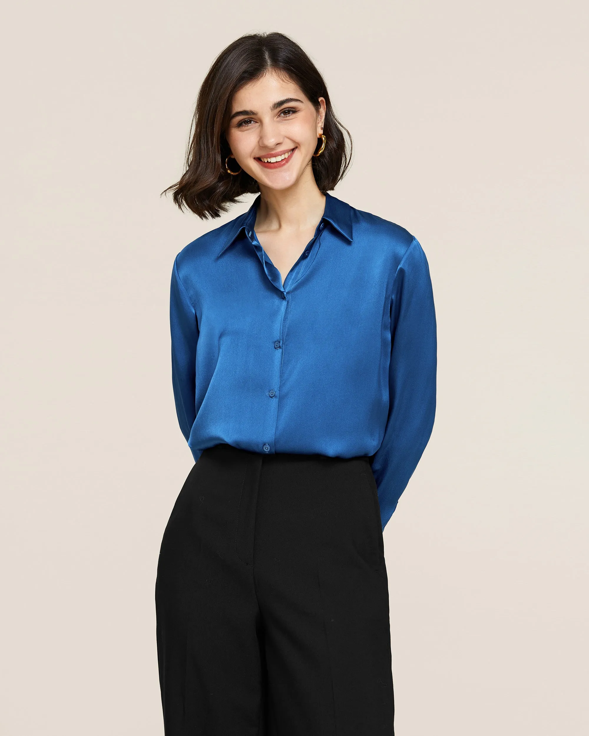 22MM Basic Versatile Silk Shirt