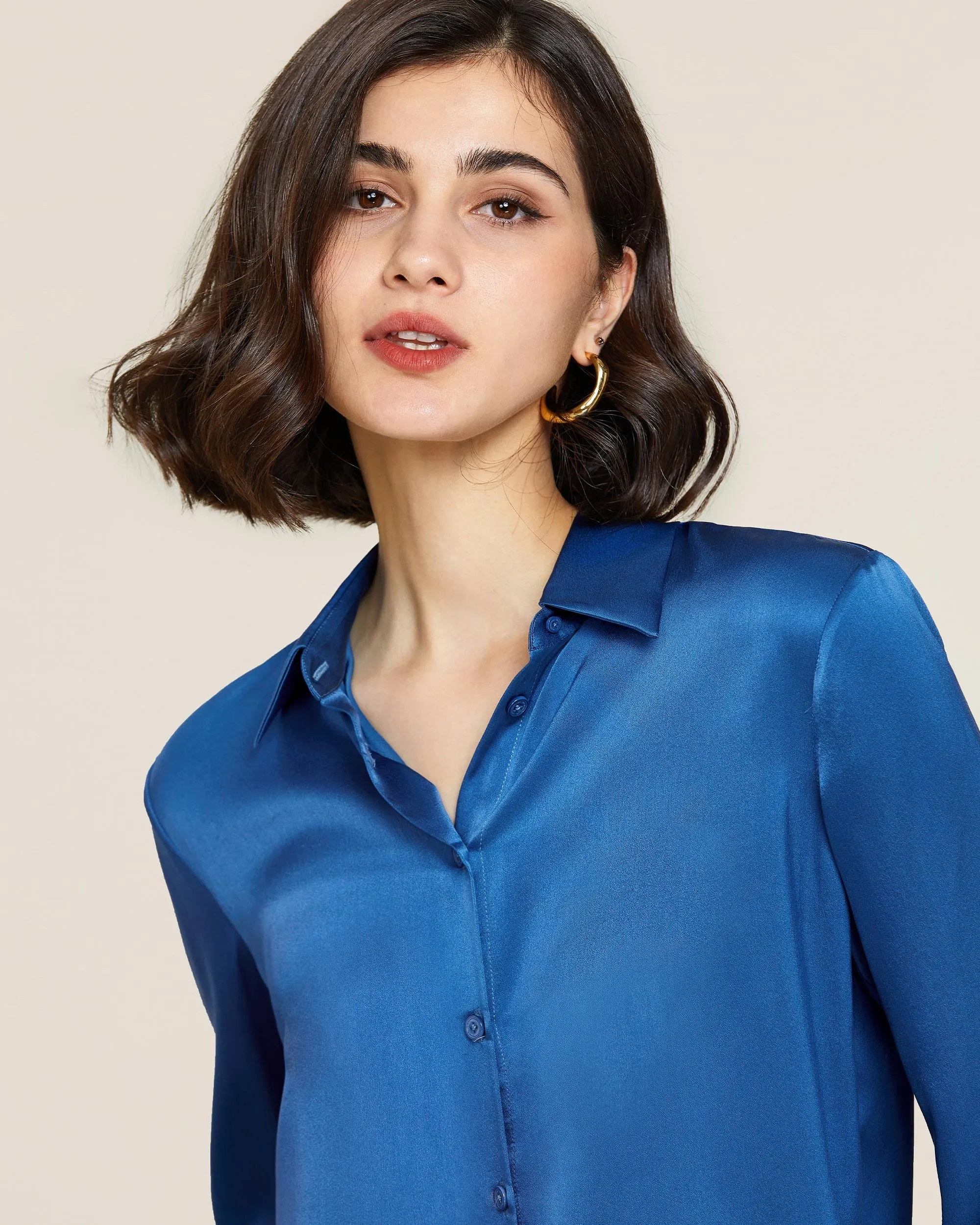 22MM Basic Versatile Silk Shirt