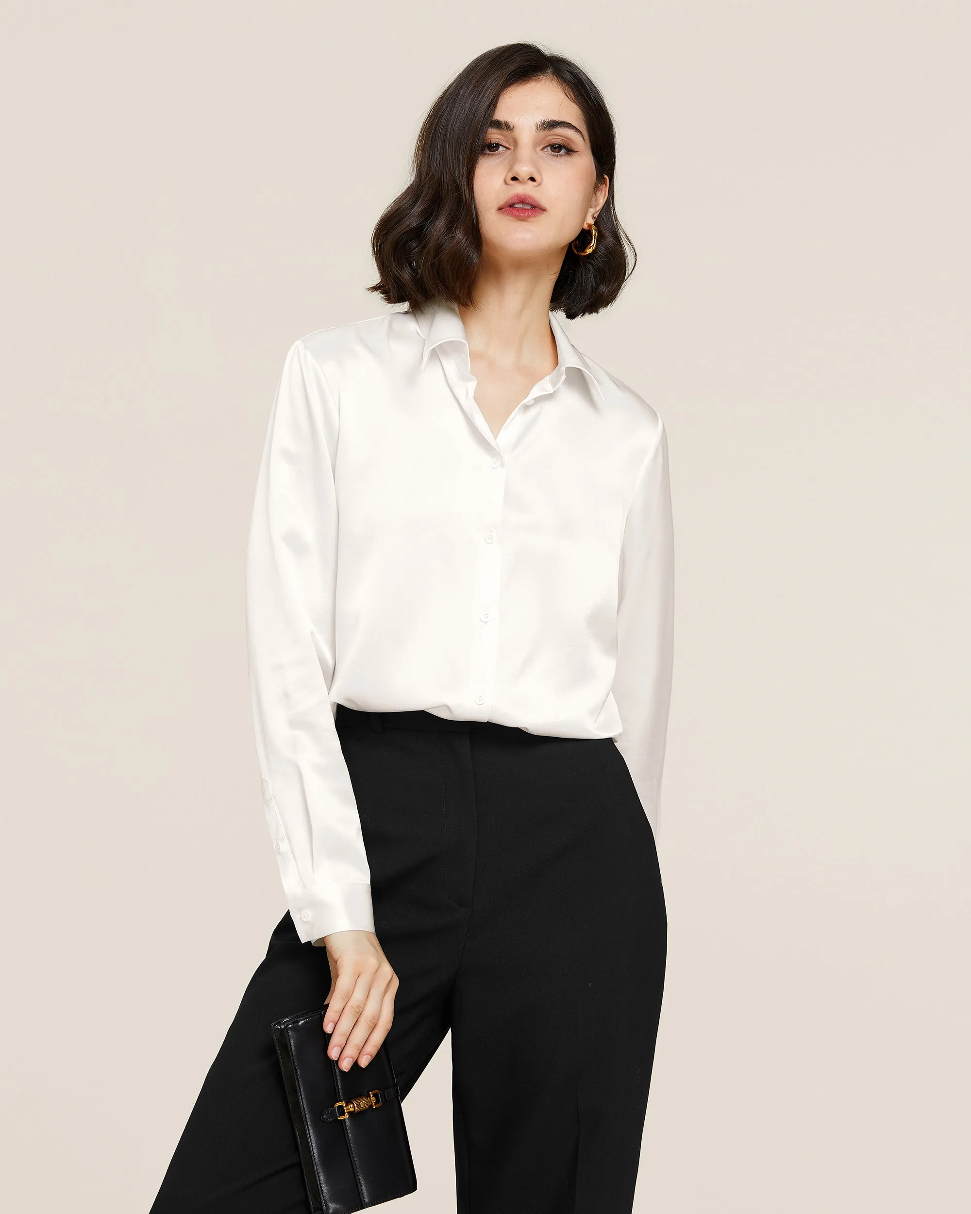 22MM Basic Versatile Silk Shirt