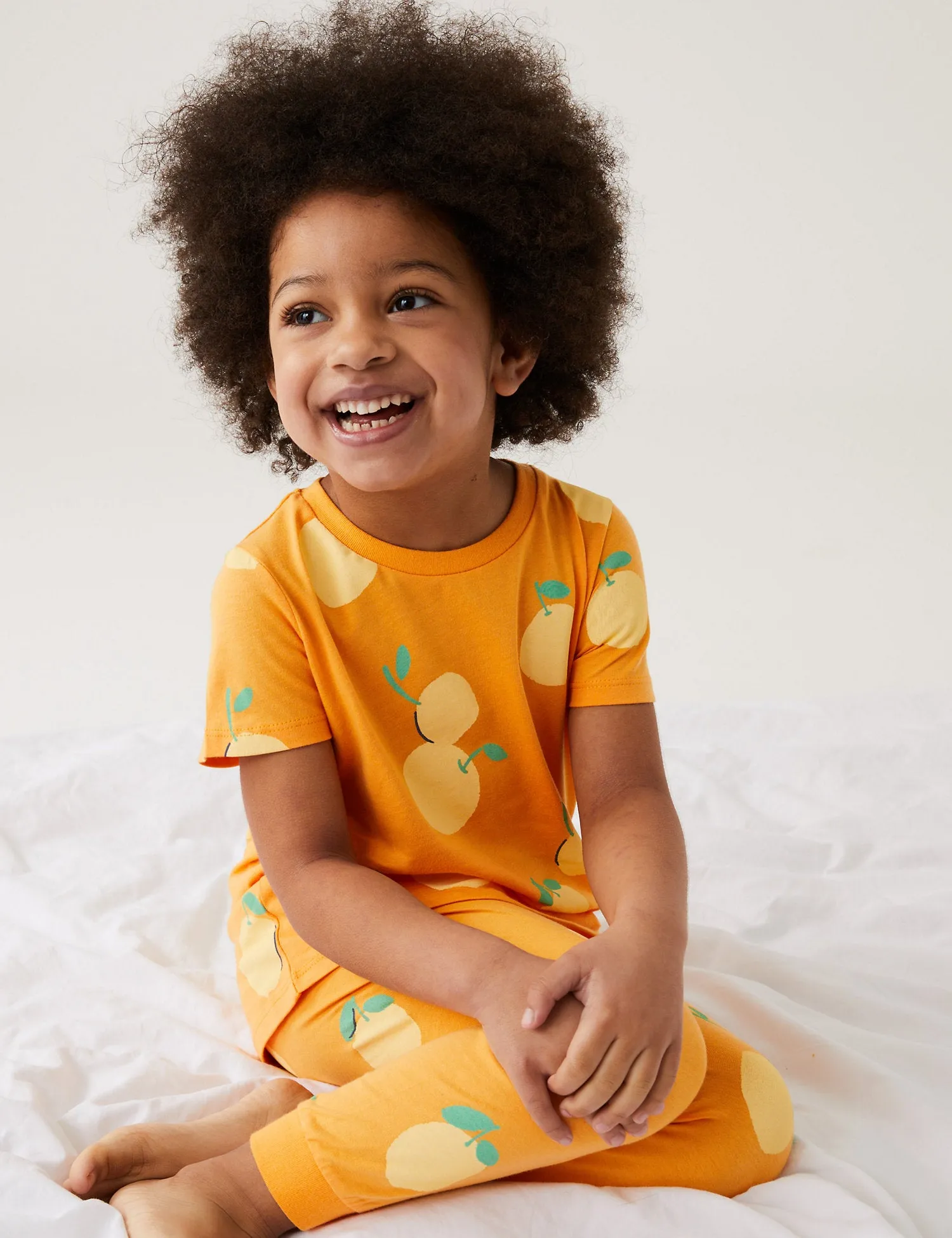 3pk Pure Cotton Fruit Pyjama Sets