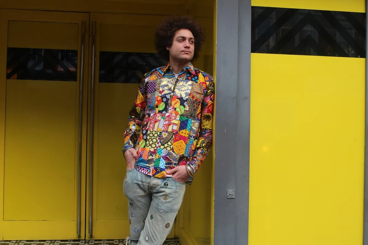 African Patchwork Shirt - Colour Crazy Festival Shirt