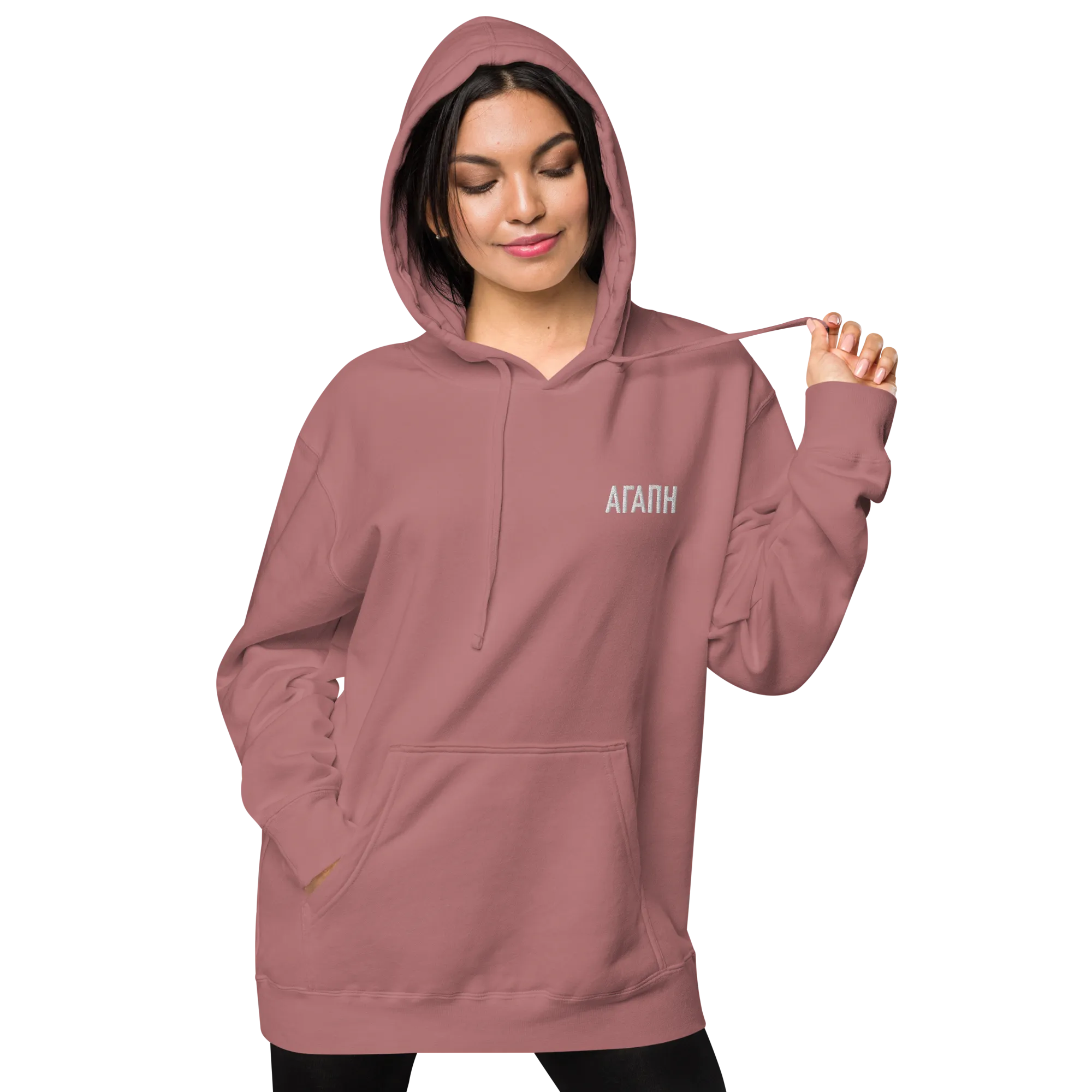 Agapi VOSRIO Unisex pigment-dyed hoodie