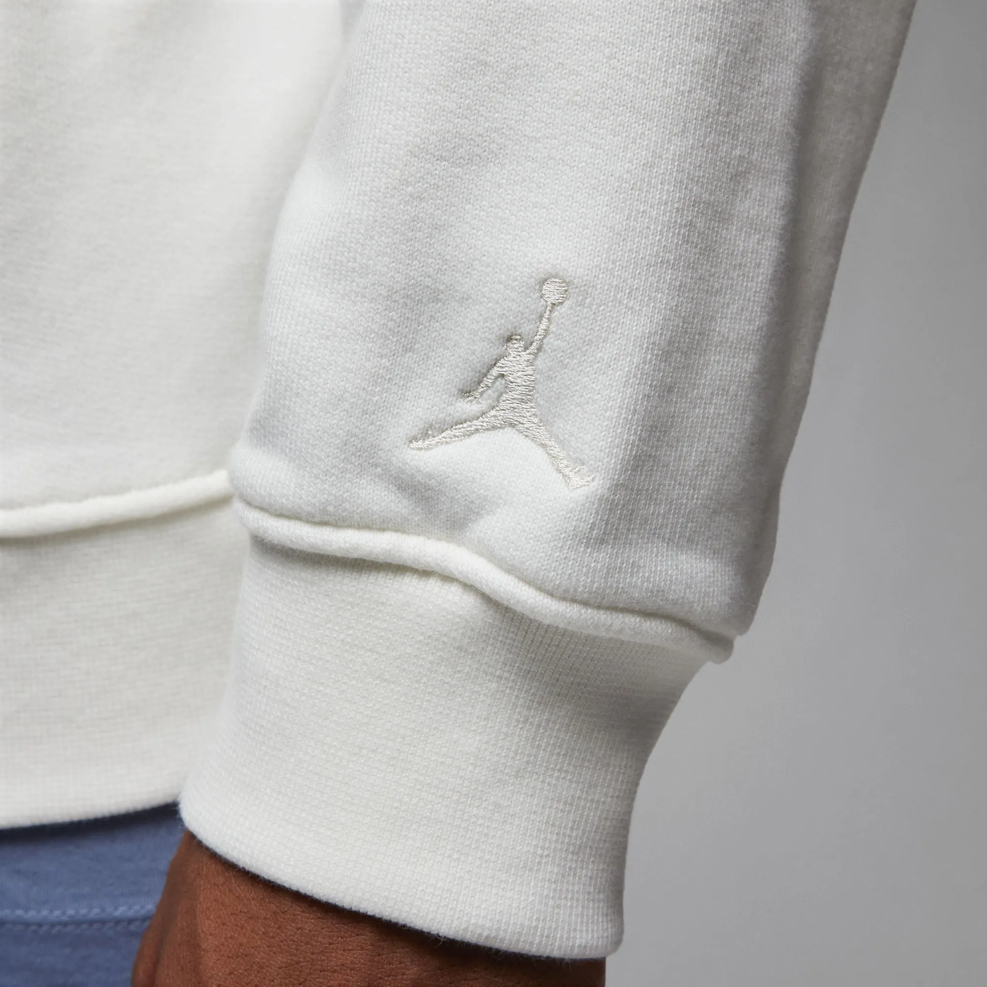 Sail Air Jordan Wordmark Fleece Hoodie: Enhanced Title for E-commerce Product