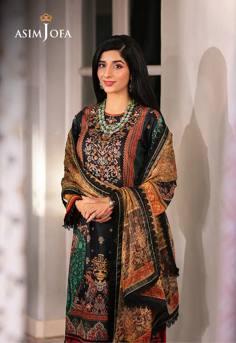 AJARP-18 STITCHED PRINTED LAWN 3 PCS