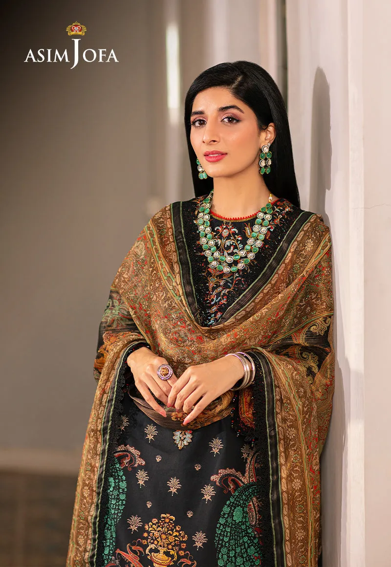 AJARP-18 STITCHED PRINTED LAWN 3 PCS