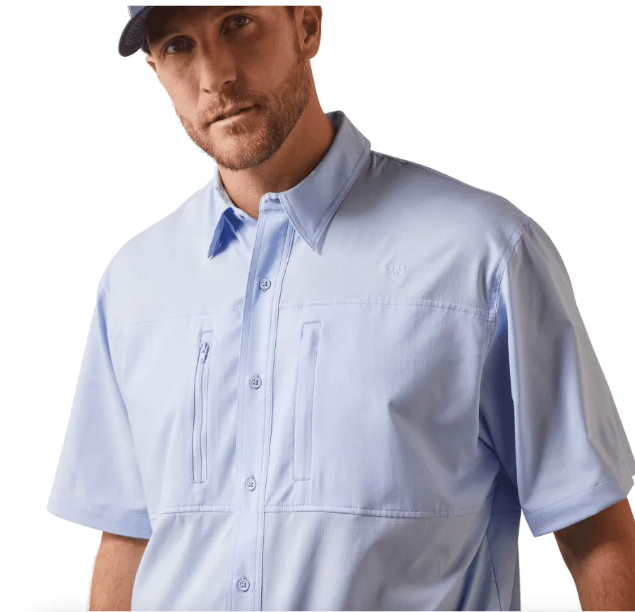 Ariat Men's VentTEK Blue Freeze Classic Fit Short Sleeve Shirt  10043514