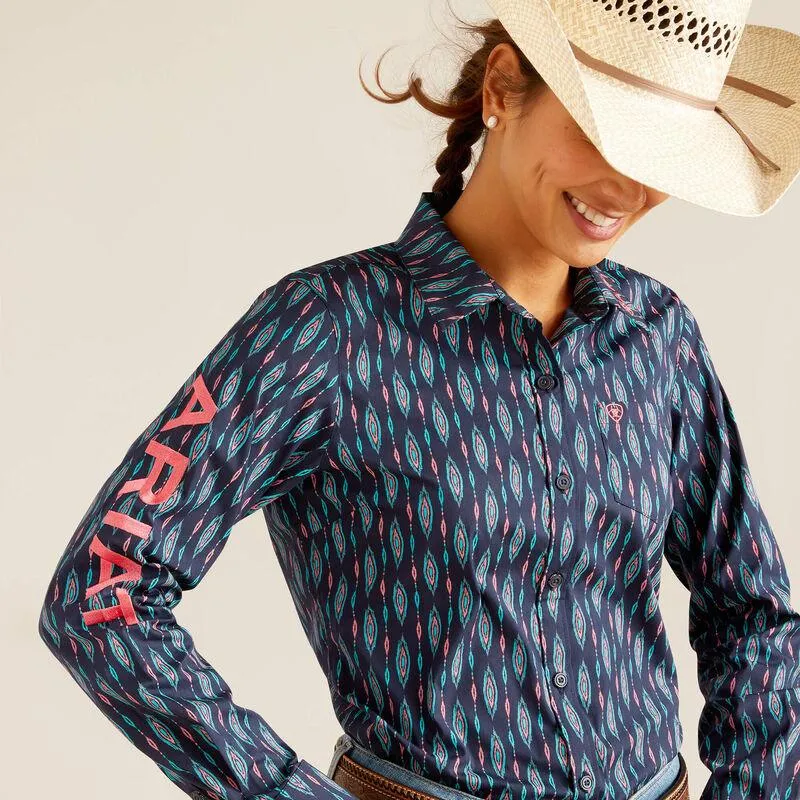 Ariat Women's Team Kirby Backwoods Stretch Long Sleeve Western Shirt 10048753