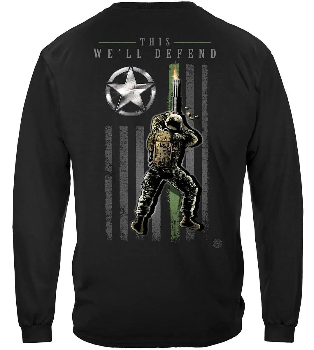 Army Patriotic Flag Premium Hoodie