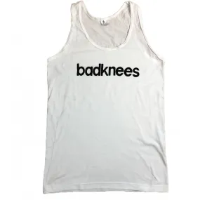 Badknees Tank - White and Black