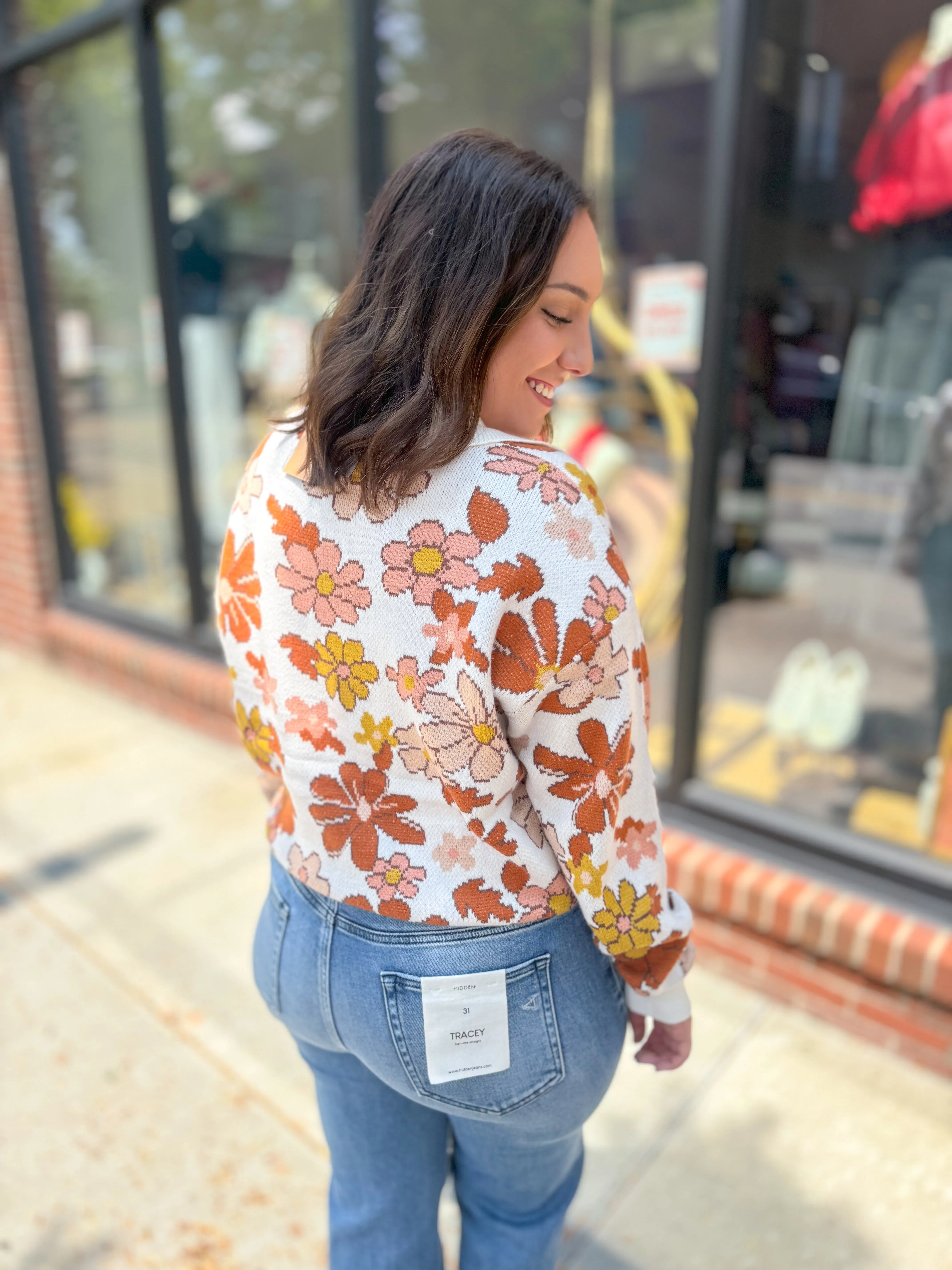 Baylee Floral Sweater Top