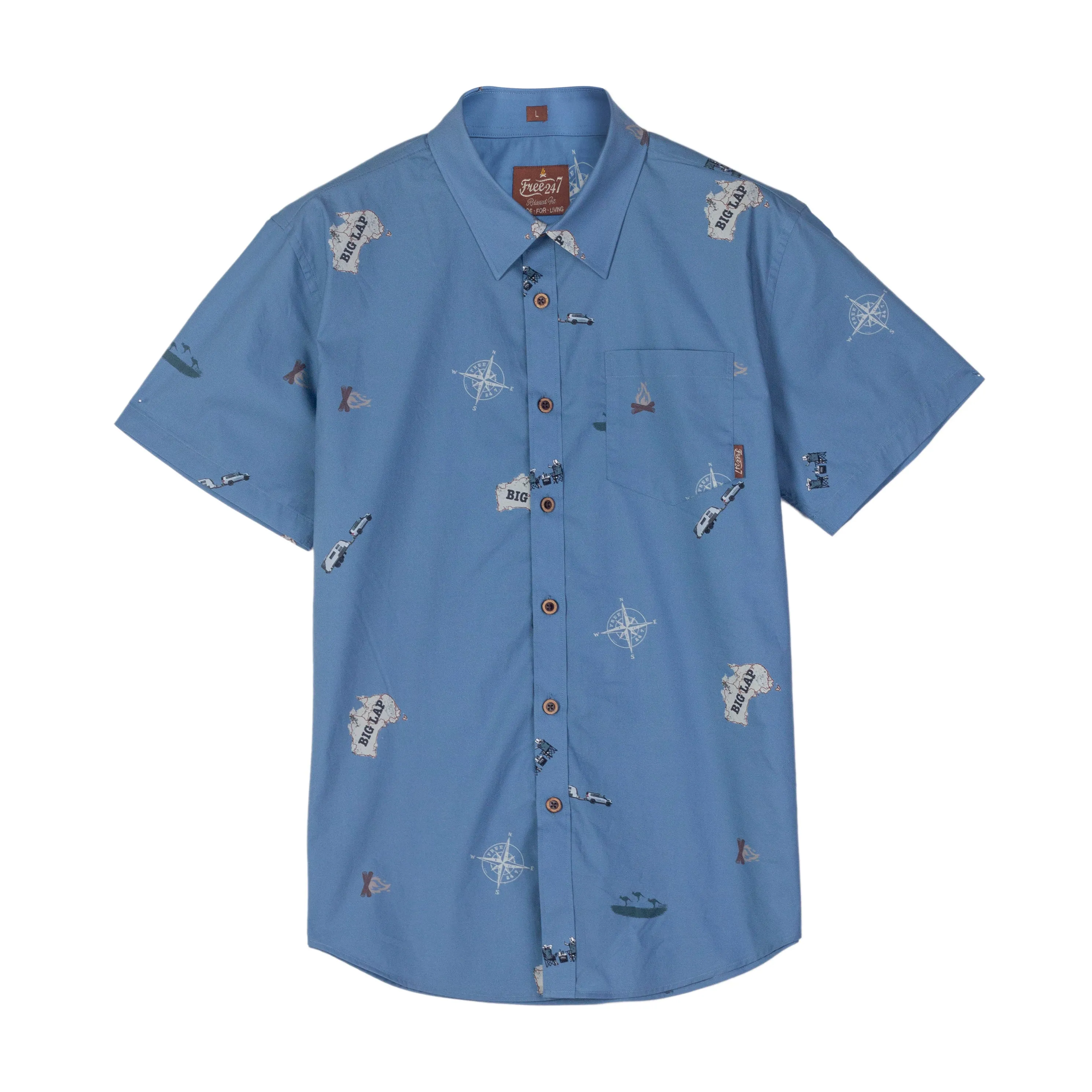 Big Lap - Men's Casual Button Up Shirt