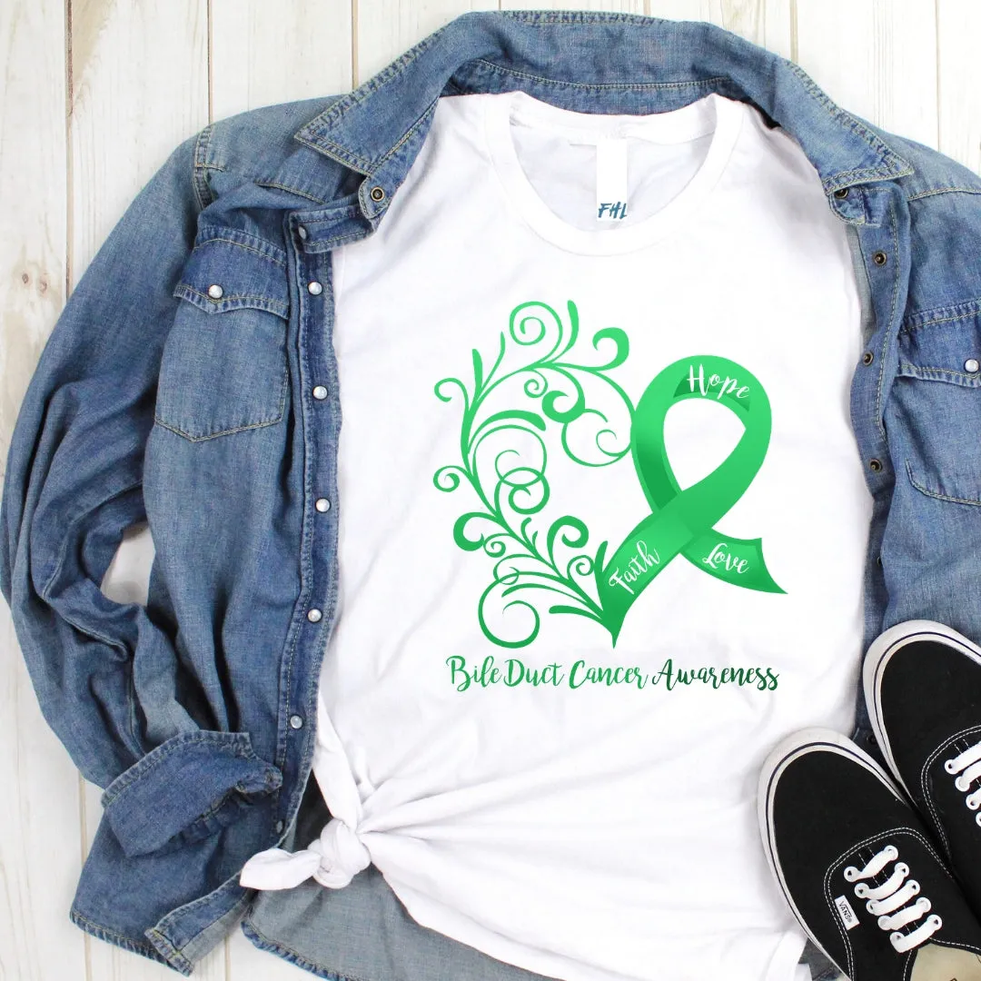 Bile Duct Cancer Awareness Cotton T-Shirt