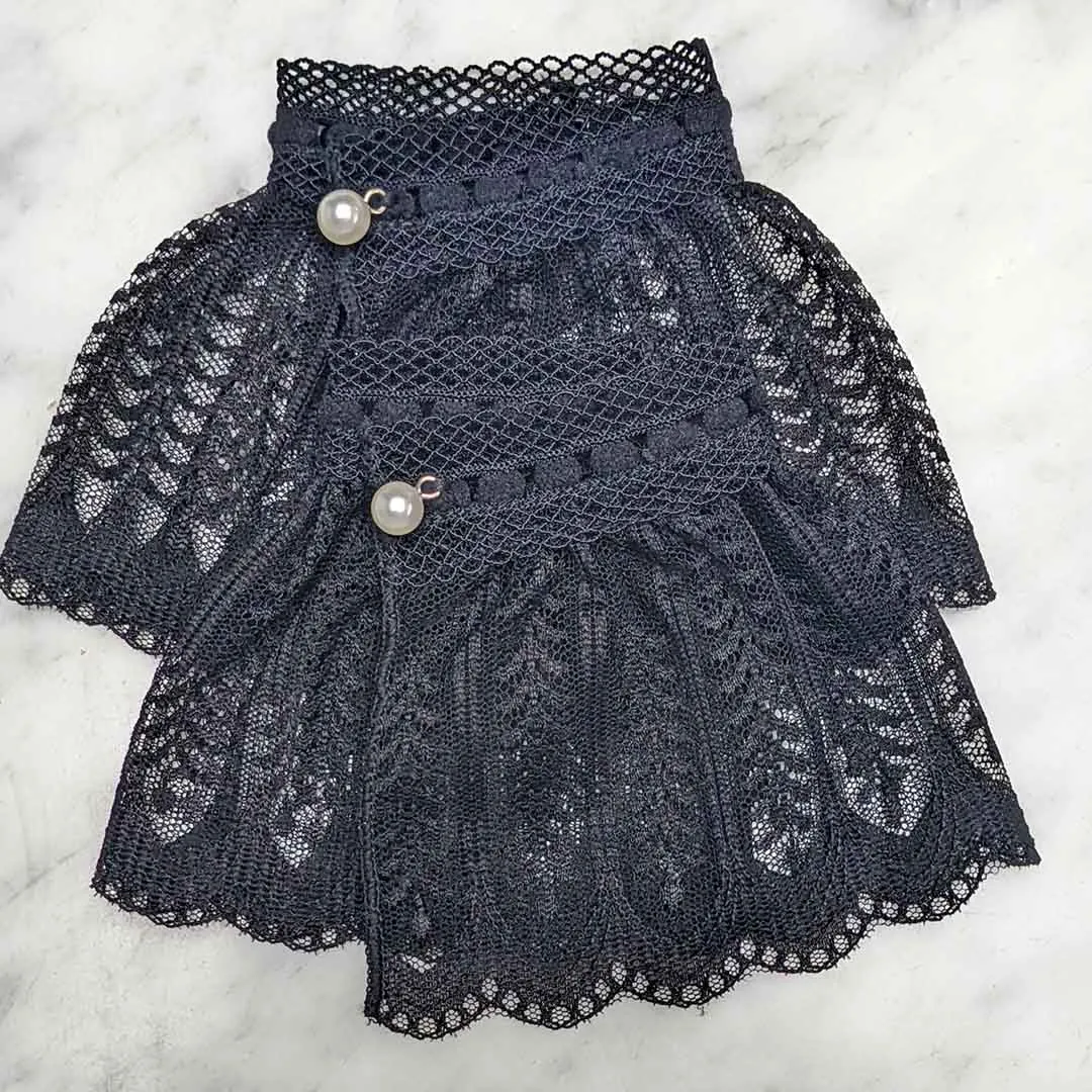 Black Lace Shirt Cuffs