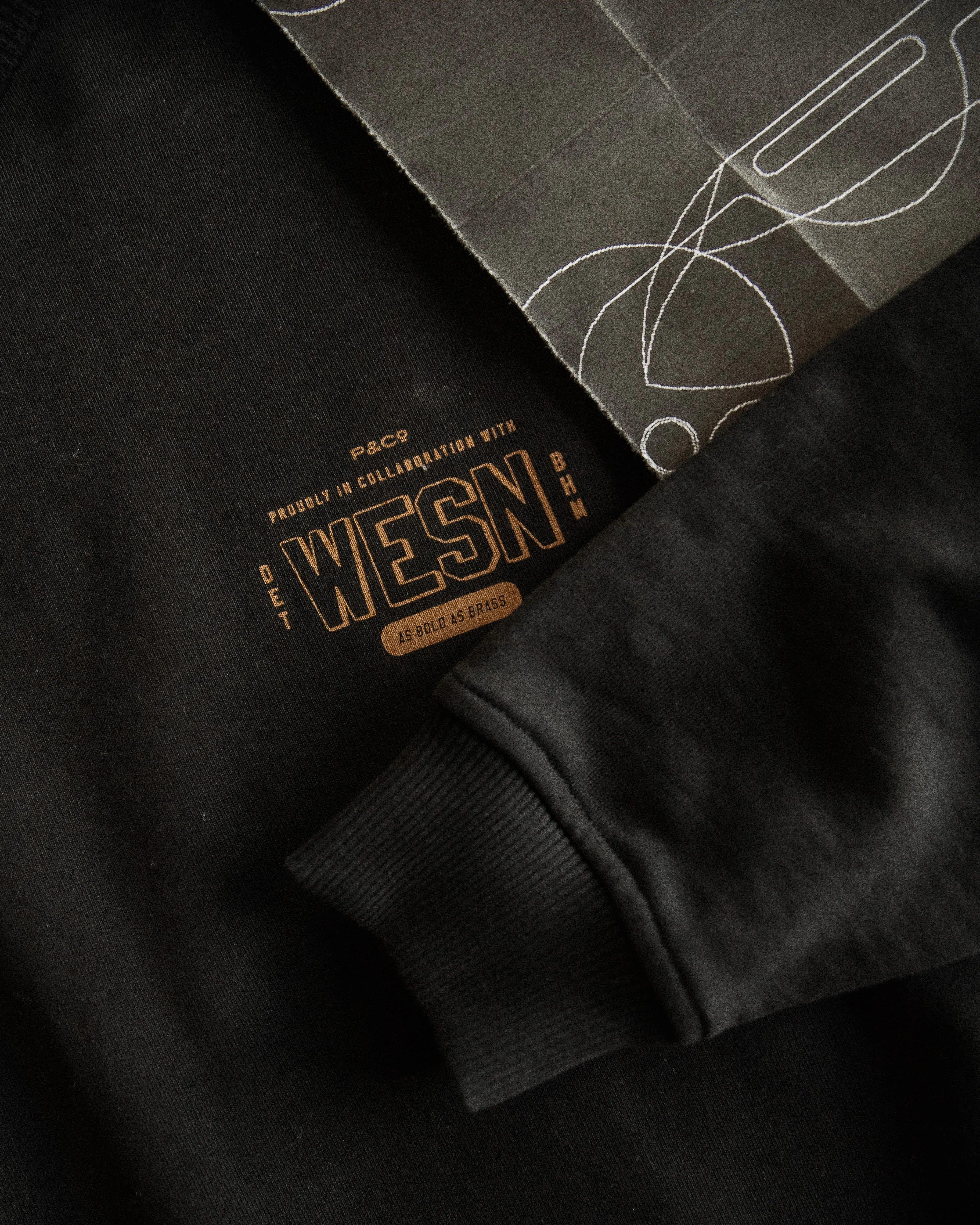 Vintage Washed Black Bold As Brass WESN Sweatshirt