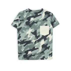 BOY'S CAMO POCKET T-SHIRT