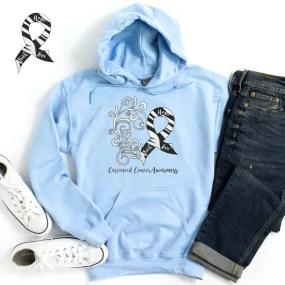 Carcinoid Cancer Awareness Heart Hoodie (Several Colors Available)