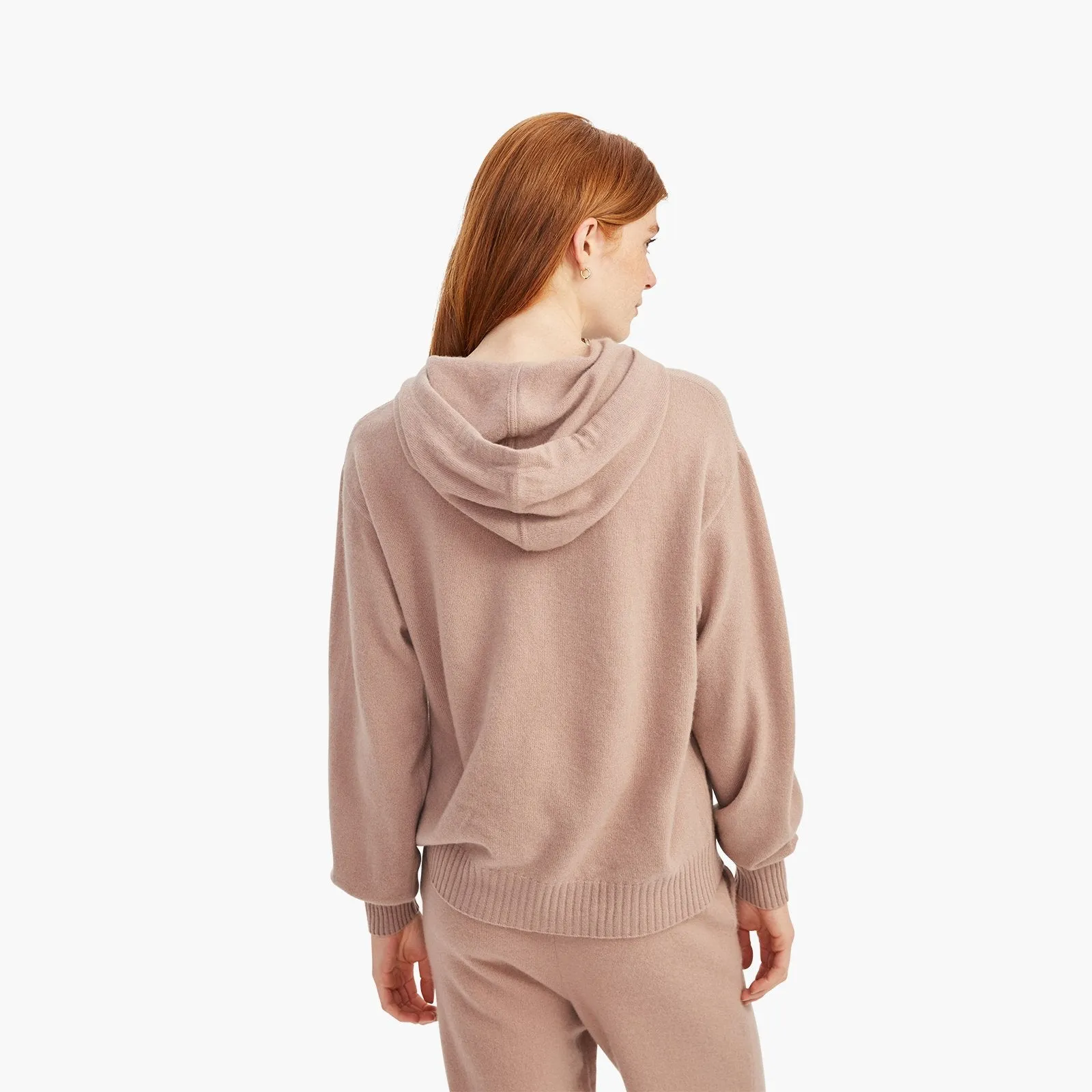 Cashmere Balloon Sleeve Hoodie