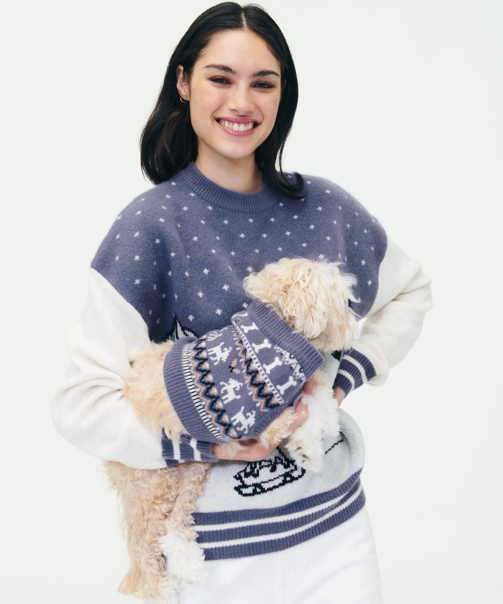 Cashmere Bone Fair Isle Dog Sweater