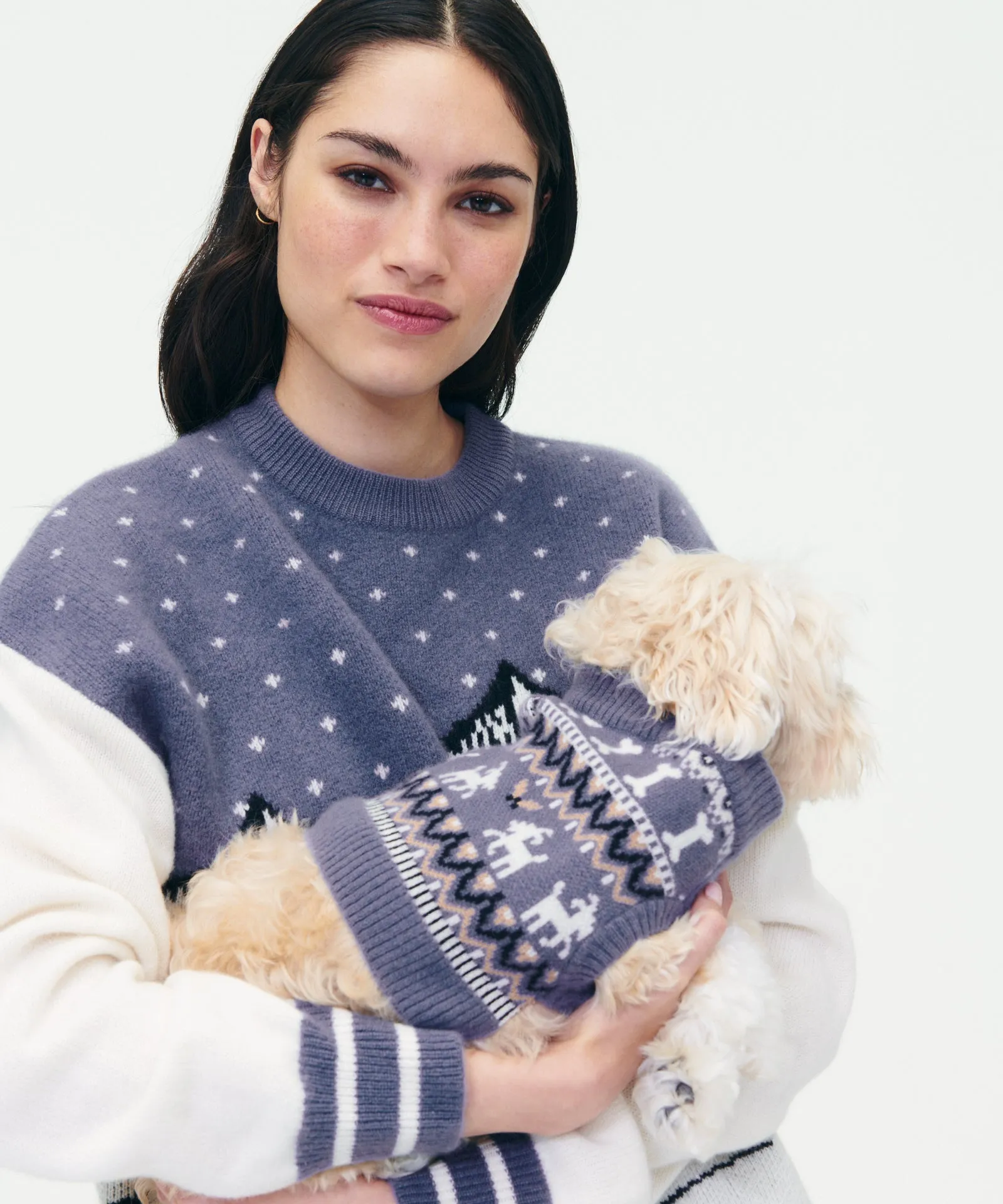 Cashmere Bone Fair Isle Dog Sweater