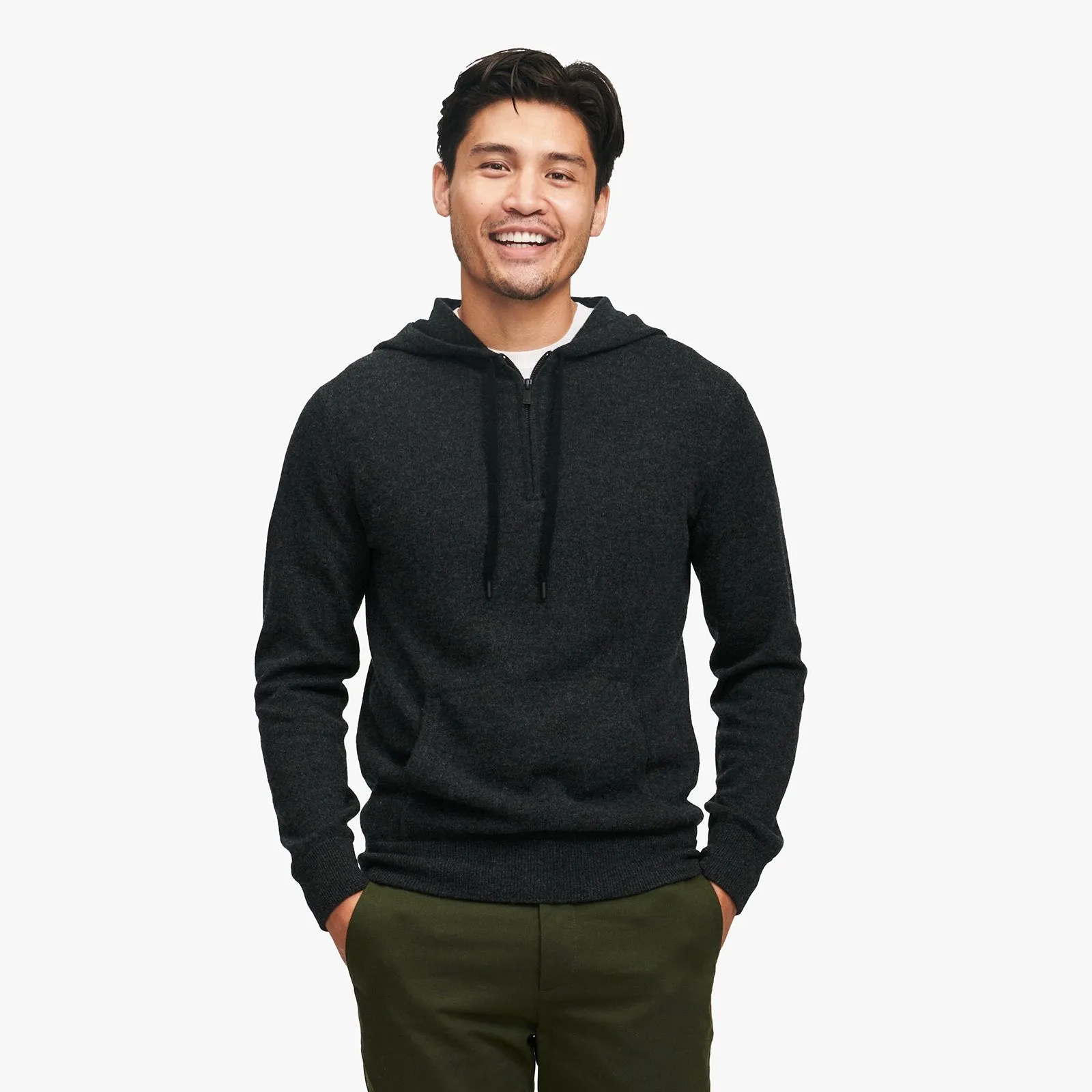 Cashmere Quarter Zip Hoodie