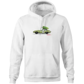 Christmas Jaguar E-Type Series Pocket Hoodie Sweatshirt