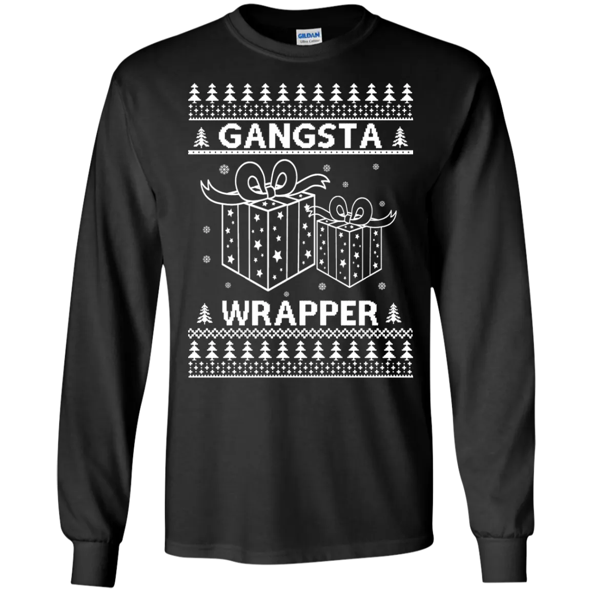 Christmas sweater: Gangsta Wrapper shirt, Hoodie