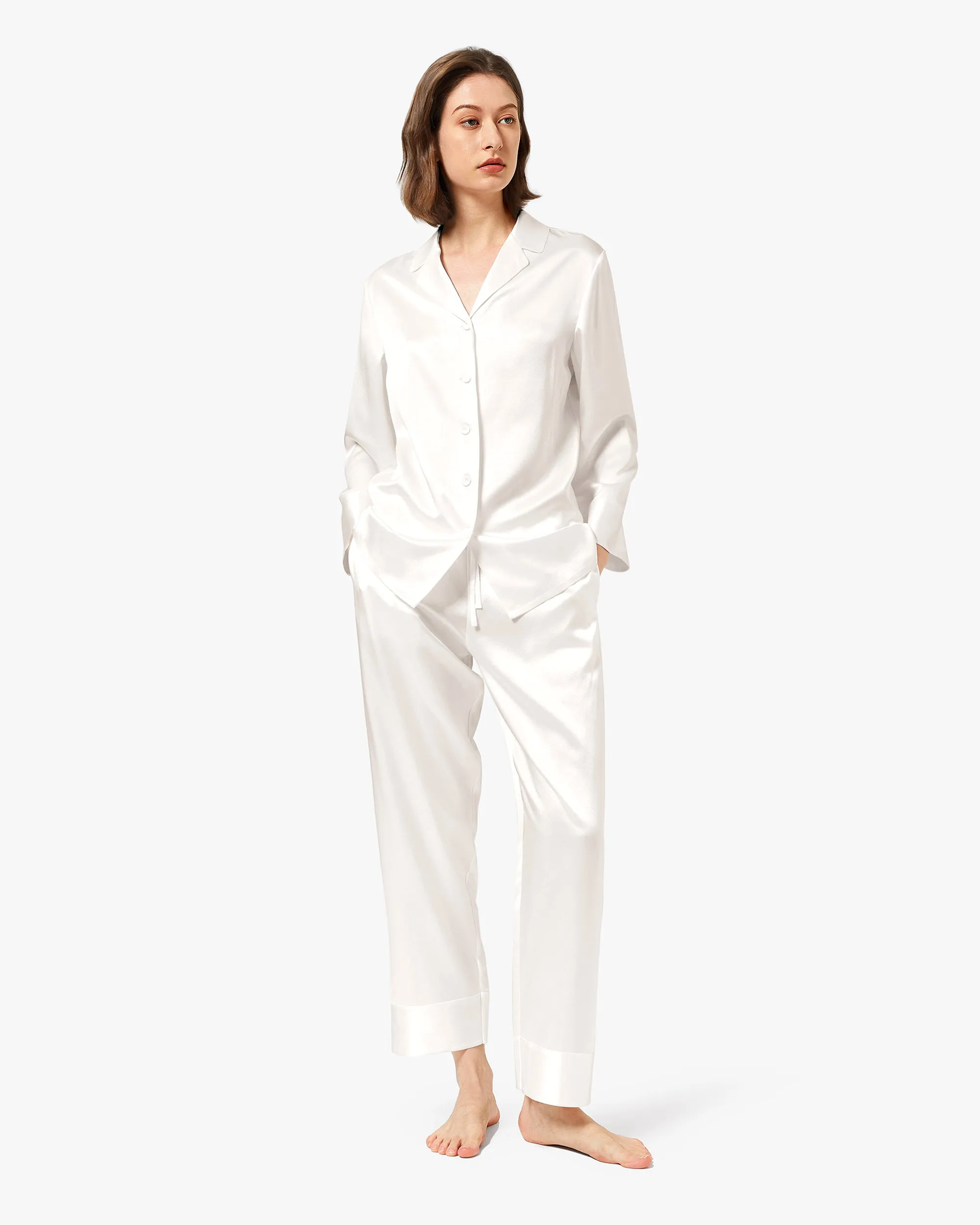 Classic Silk Pajamas - For Women