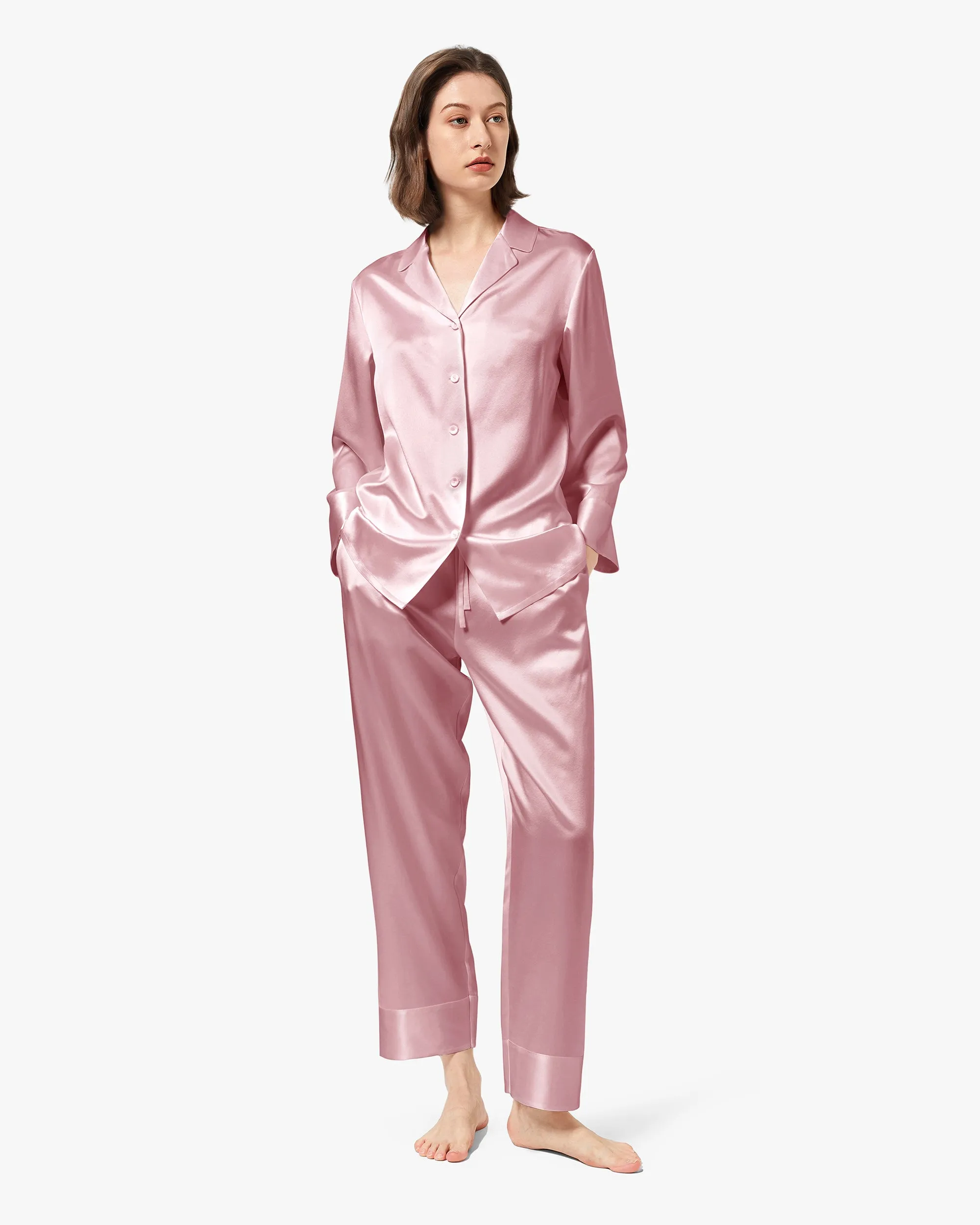 Classic Silk Pajamas - For Women