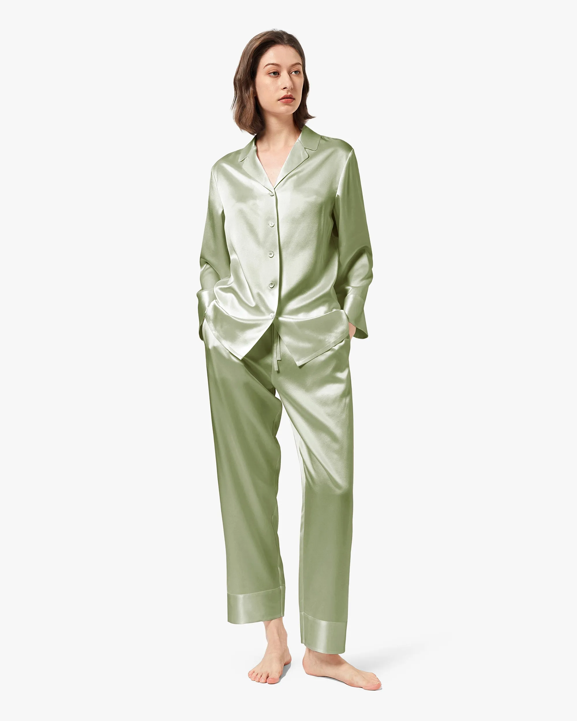 Classic Silk Pajamas - For Women