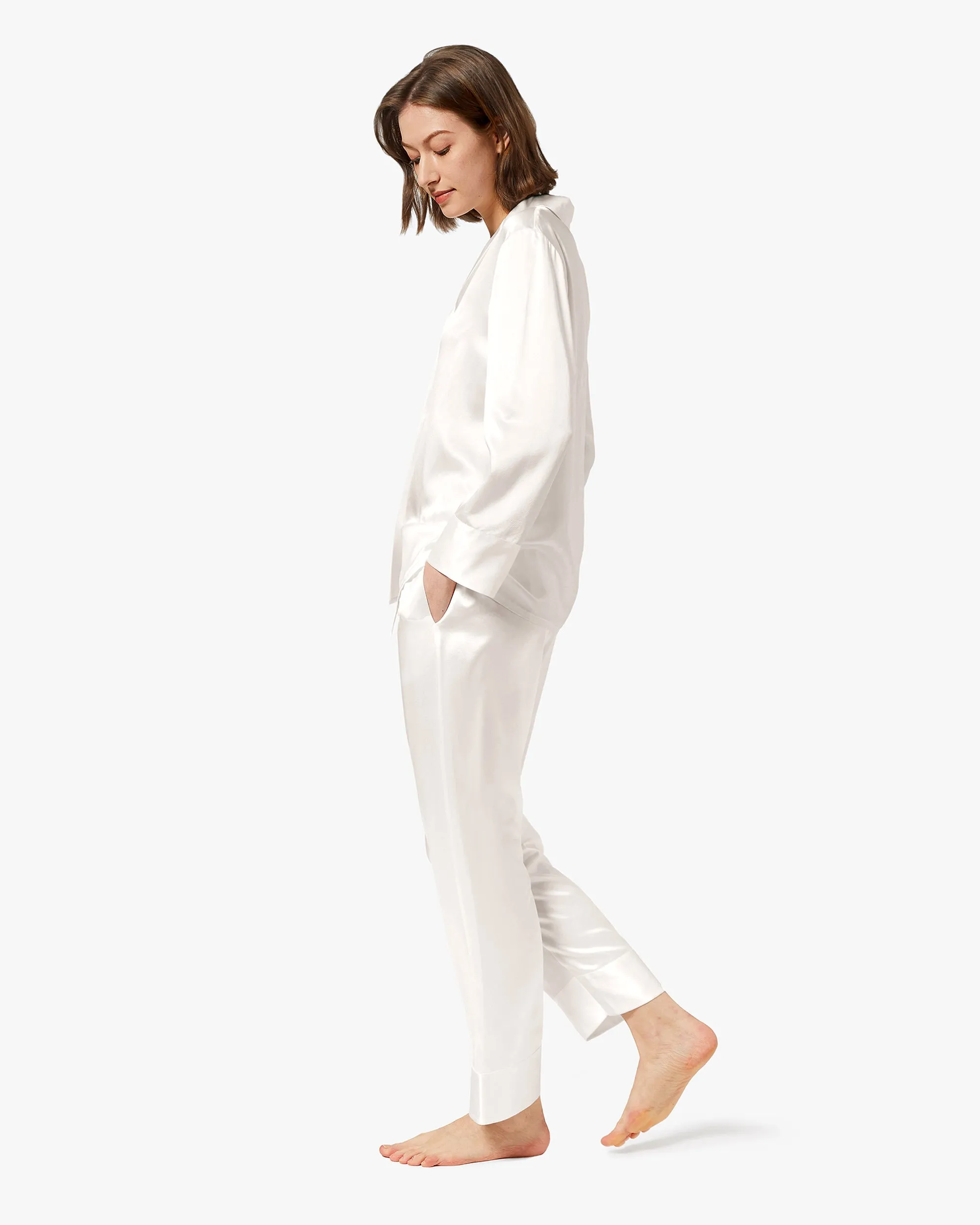 Classic Silk Pajamas - For Women