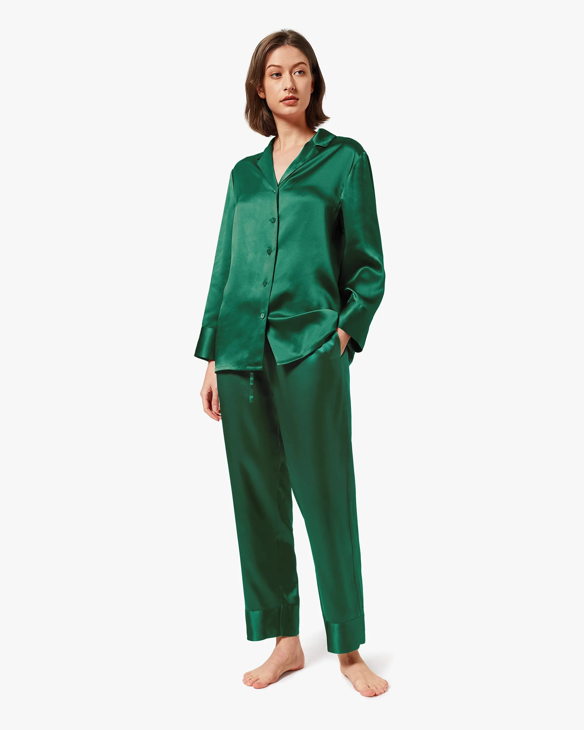 Classic Silk Pajamas - For Women