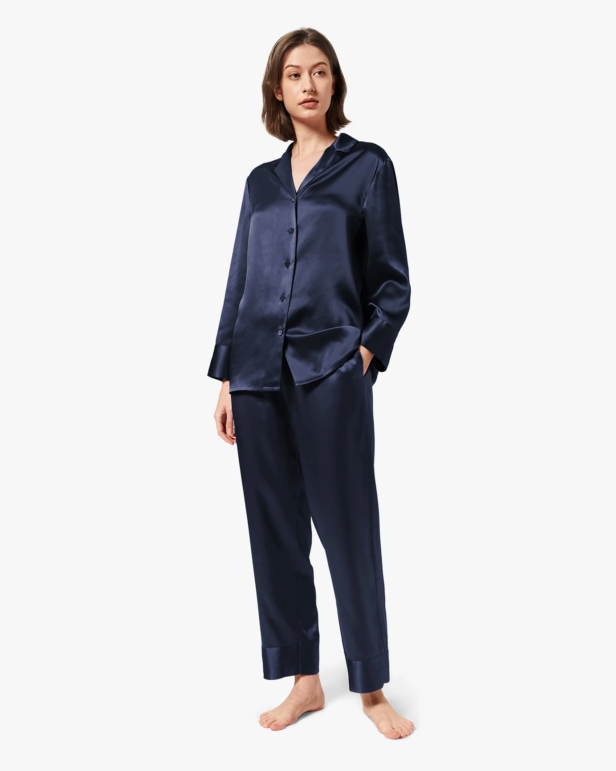 Classic Silk Pajamas - For Women