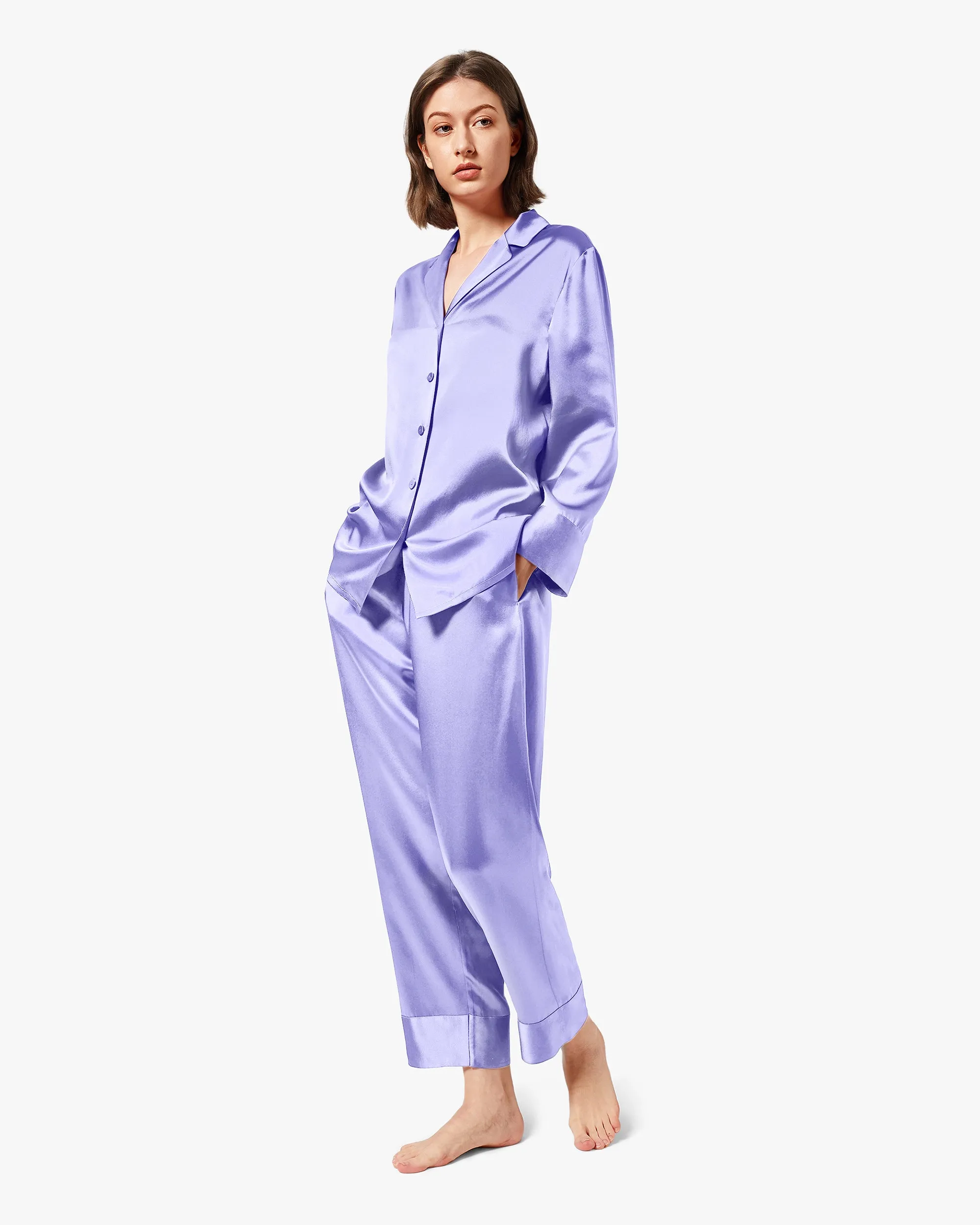 Classic Silk Pajamas - For Women