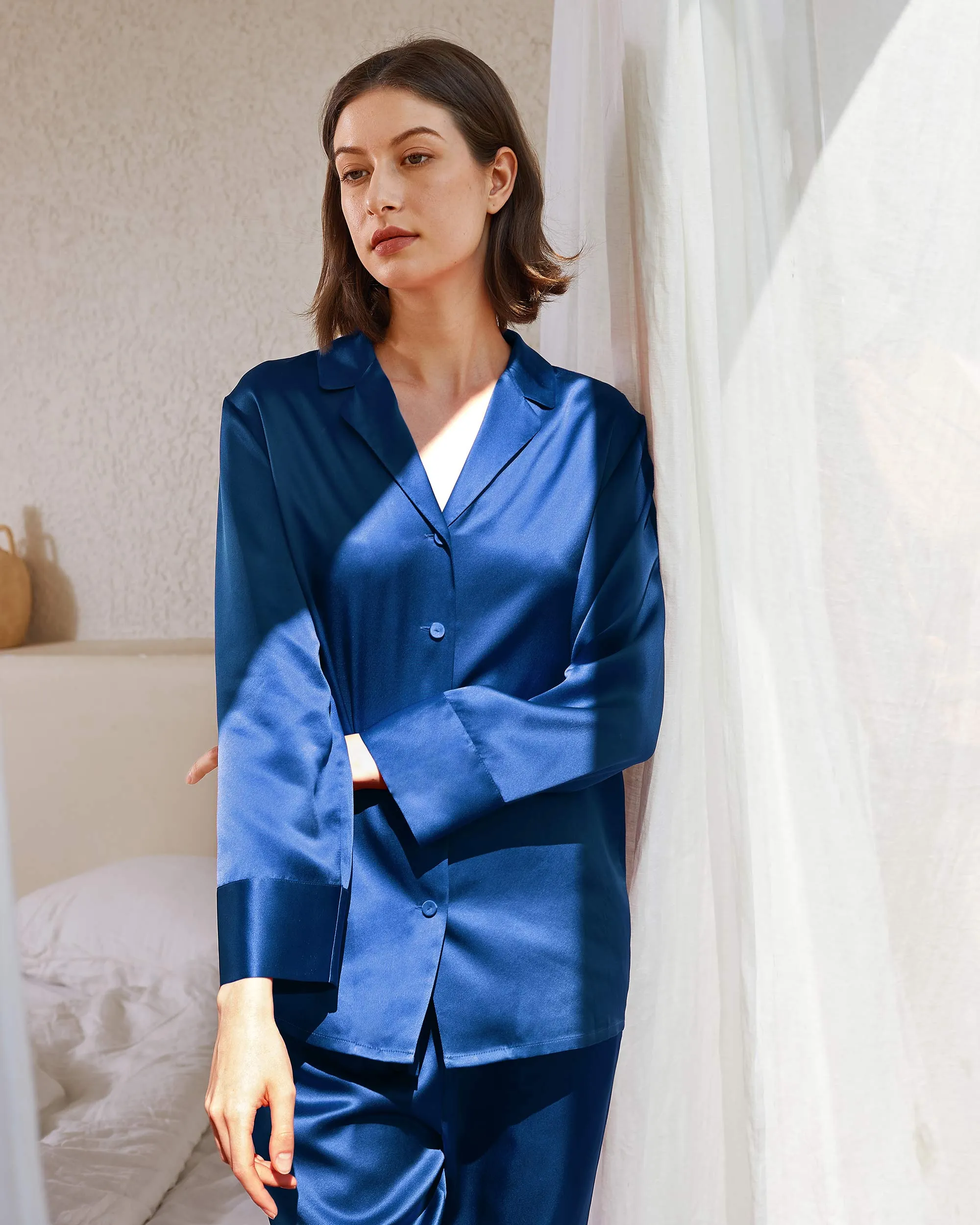 Classic Silk Pajamas - For Women