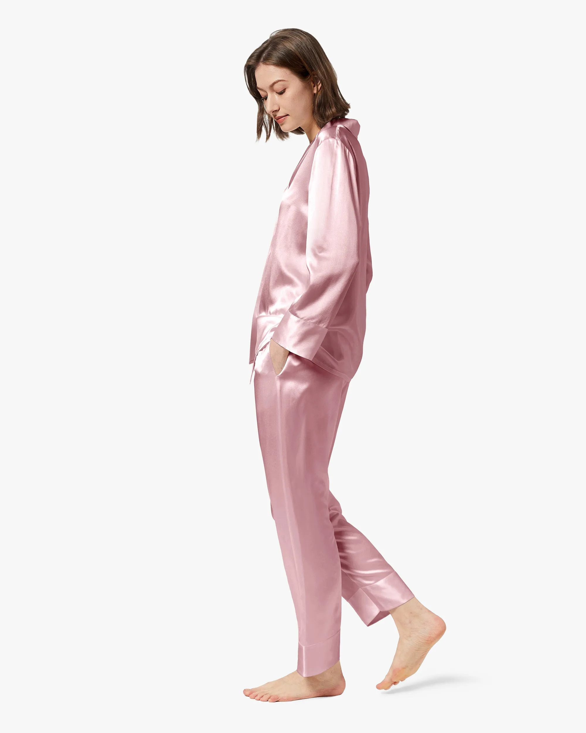 Classic Silk Pajamas - For Women