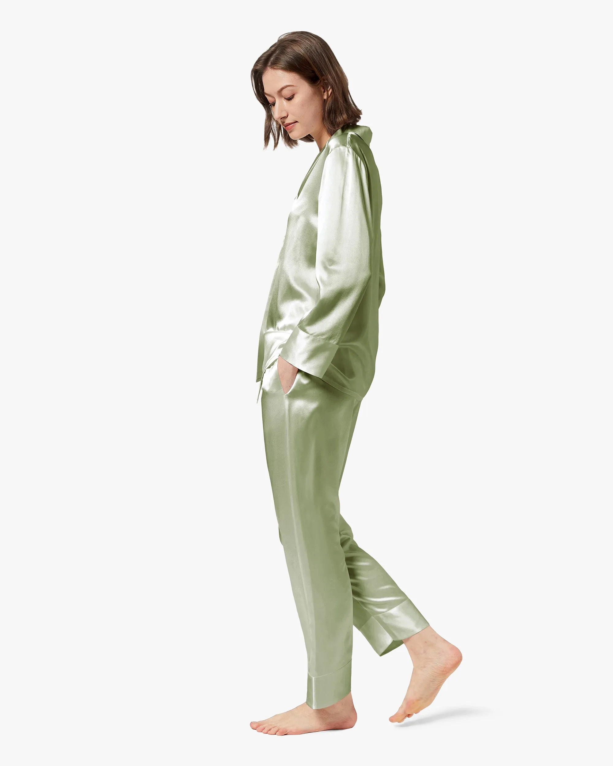 Classic Silk Pajamas - For Women