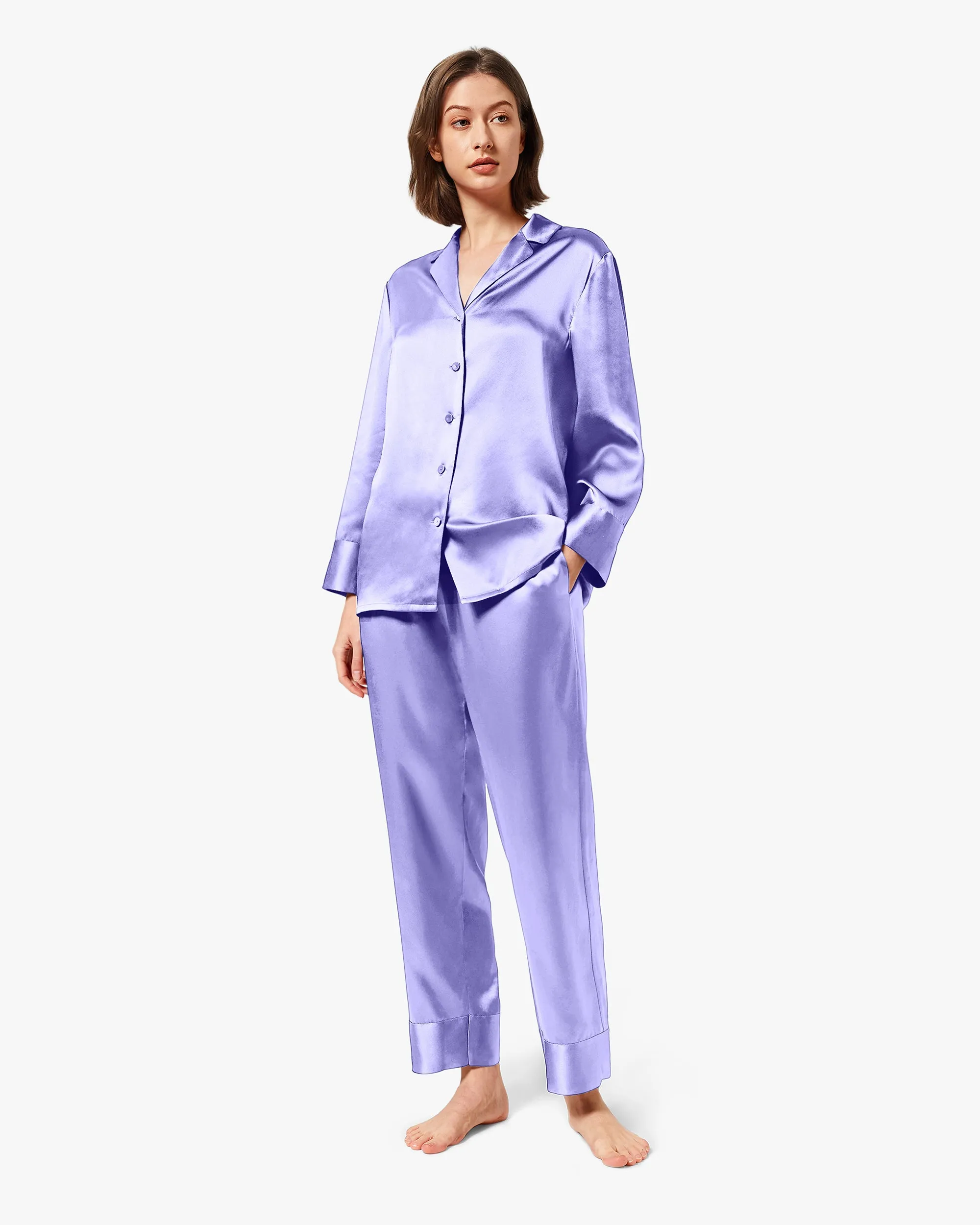 Classic Silk Pajamas - For Women