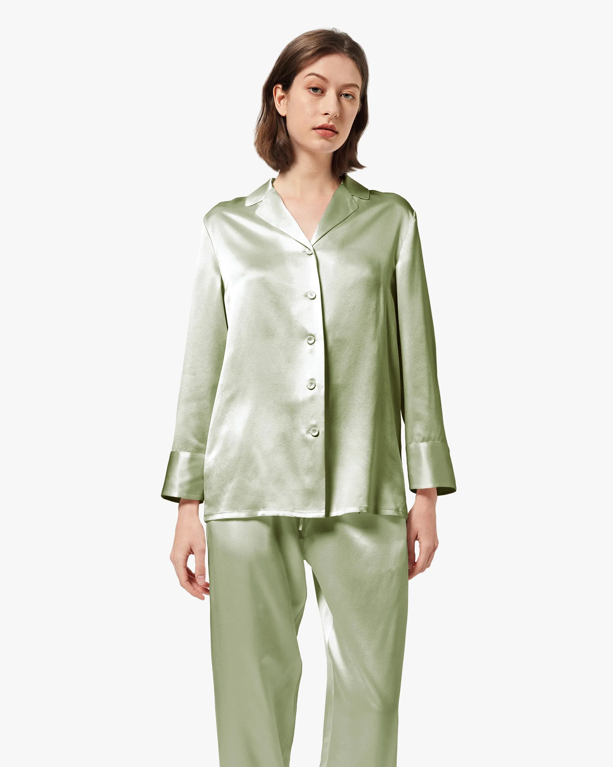 Classic Silk Pajamas - For Women