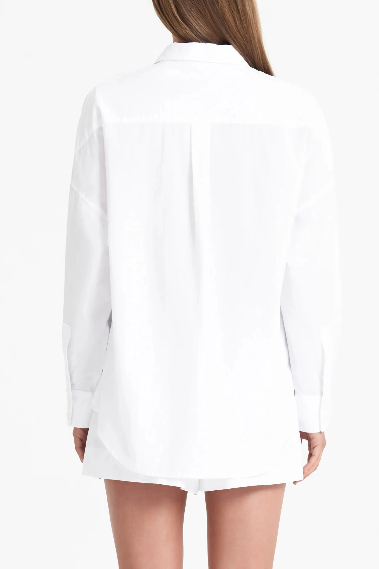 Cruz Poplin Shirt White